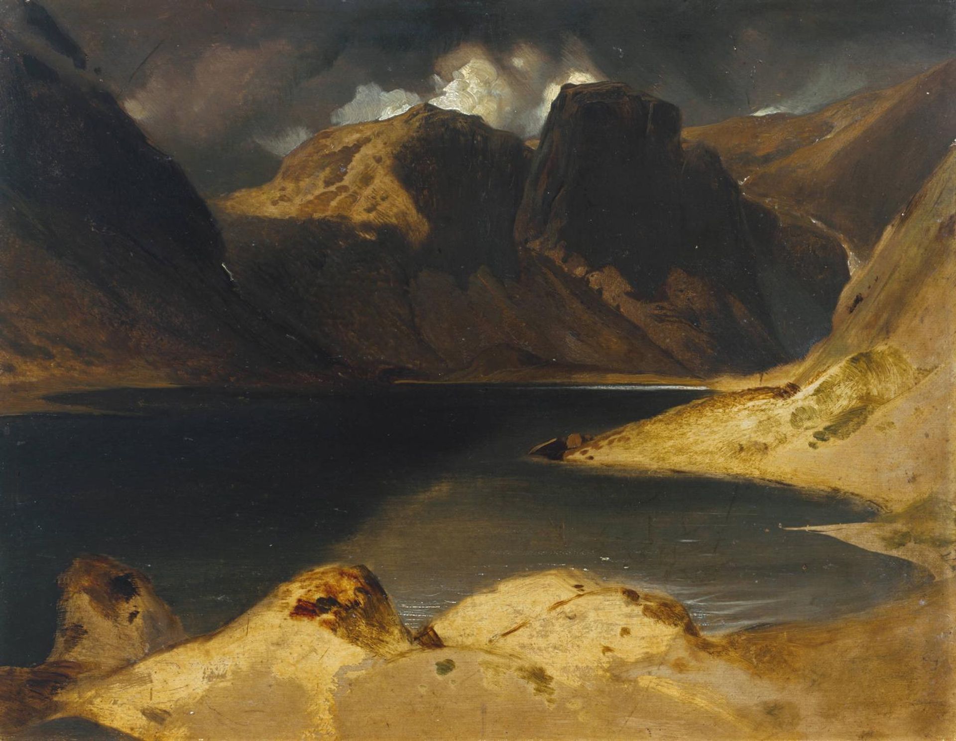 Loch Avon and the Cairngorm Mountains by  Sir Edwin Henry Landseer