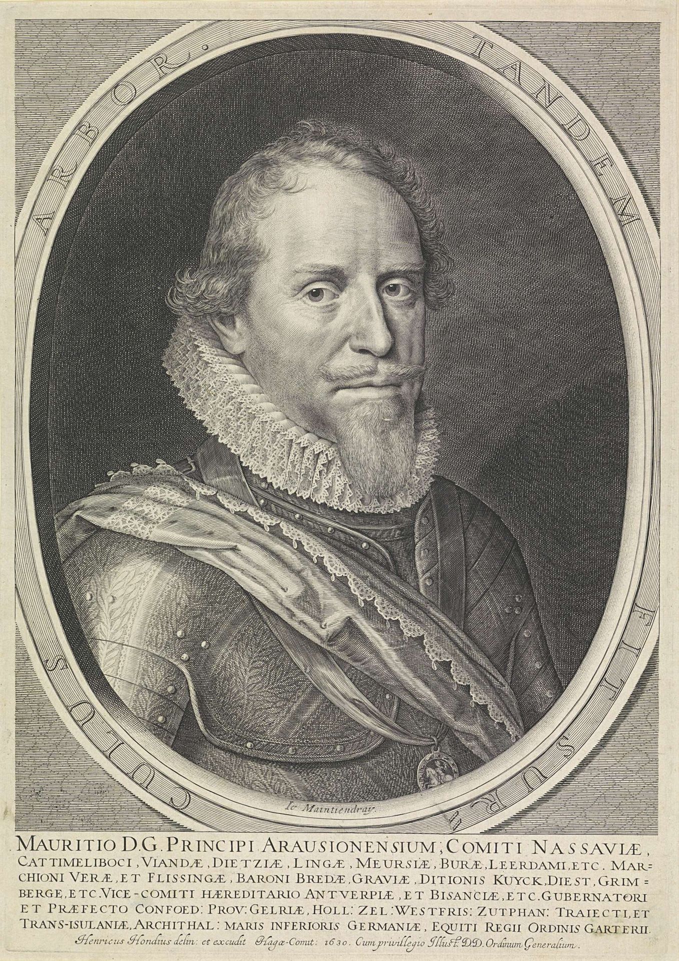 Portret van Maurits, prins van Oranje by Anonymous