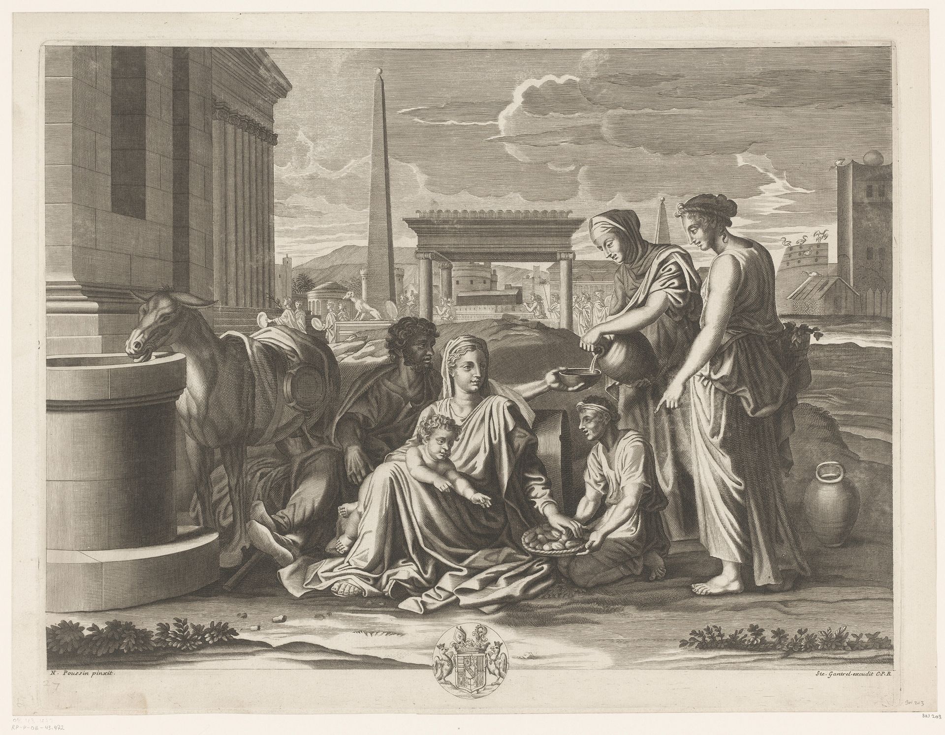 Heilige Familie in Egypte by Étienne Gantrel
