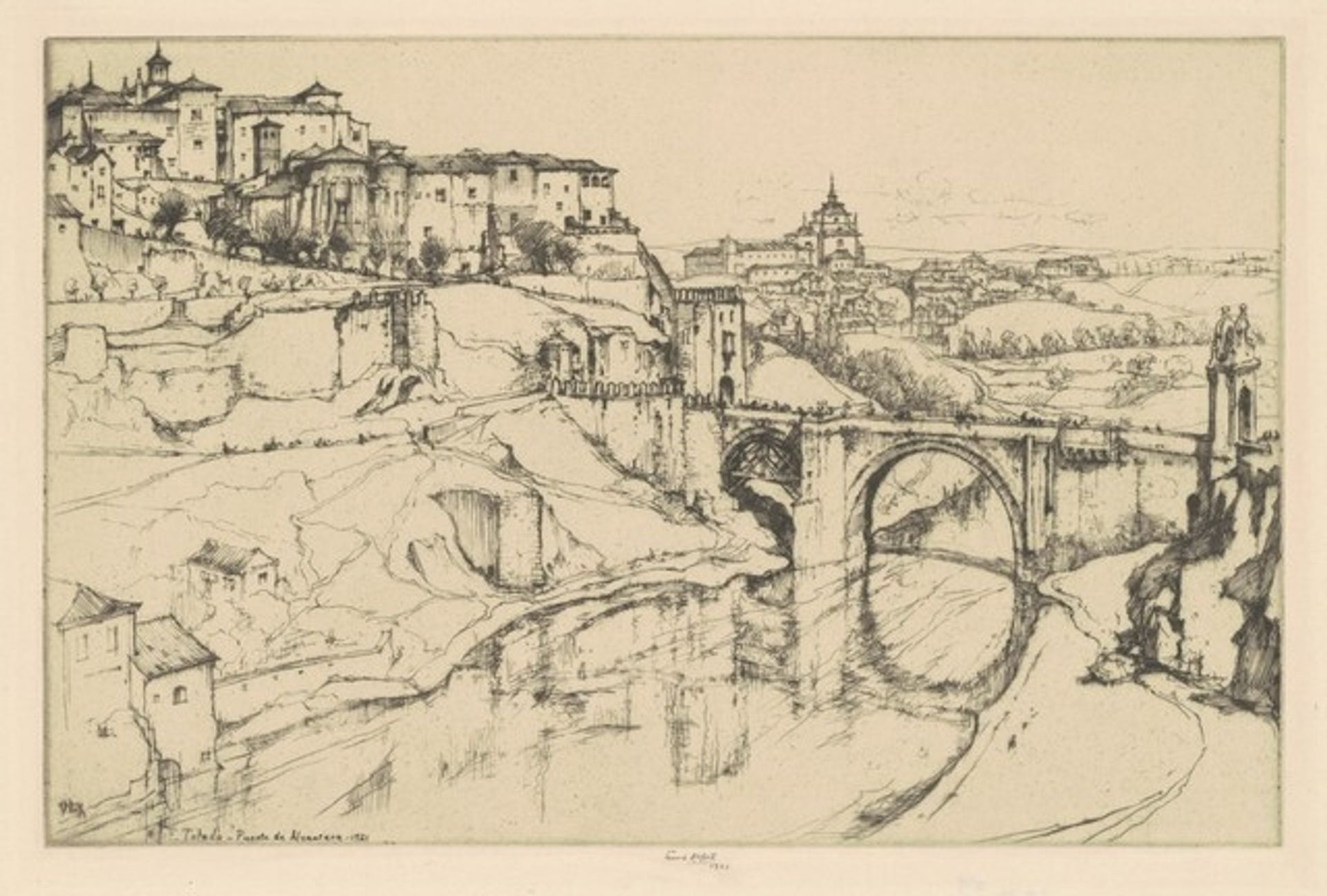 Toledo—Puente de Alcantura by Ernest D. Roth