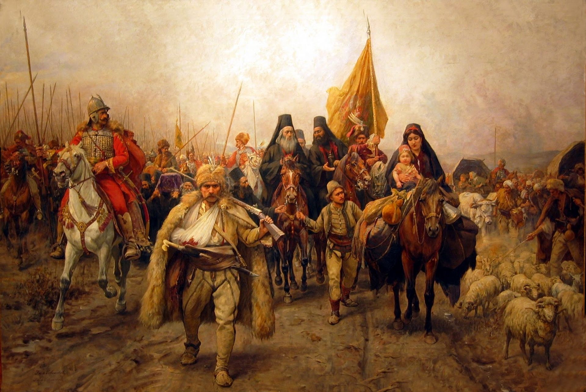 Migration of the Serbs by Paja Jovanovic