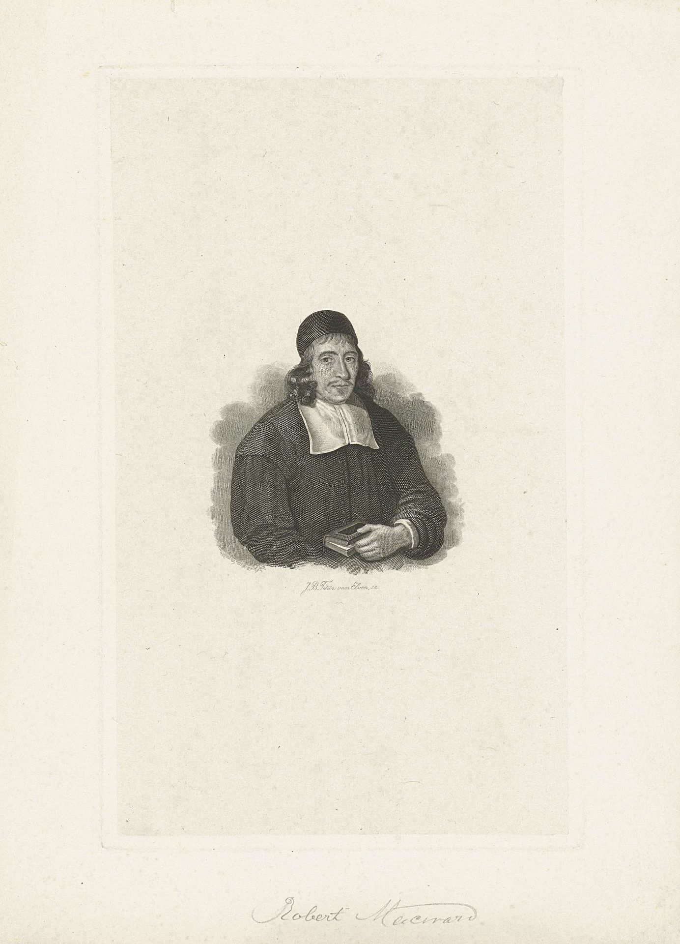 Portret van Robert Macward by Jan Baptist Tetar van Elven