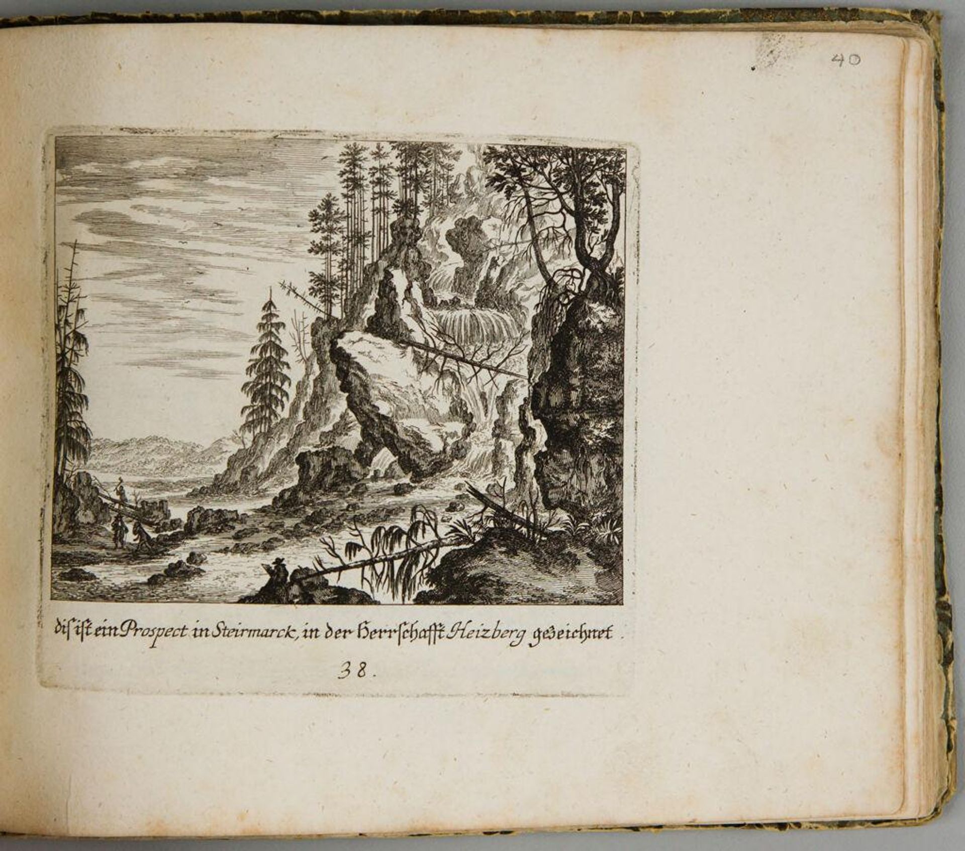 A View in Steirmarck, Drawn in the Vicinity of Heizberg by Melchior KÃ¼sel
