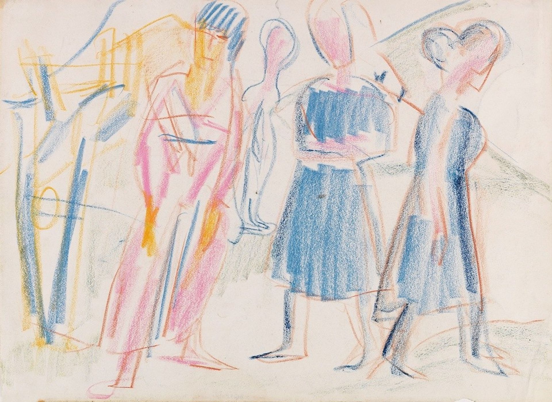 Frauen in Landschaft by Ernst Ludwig Kirchner