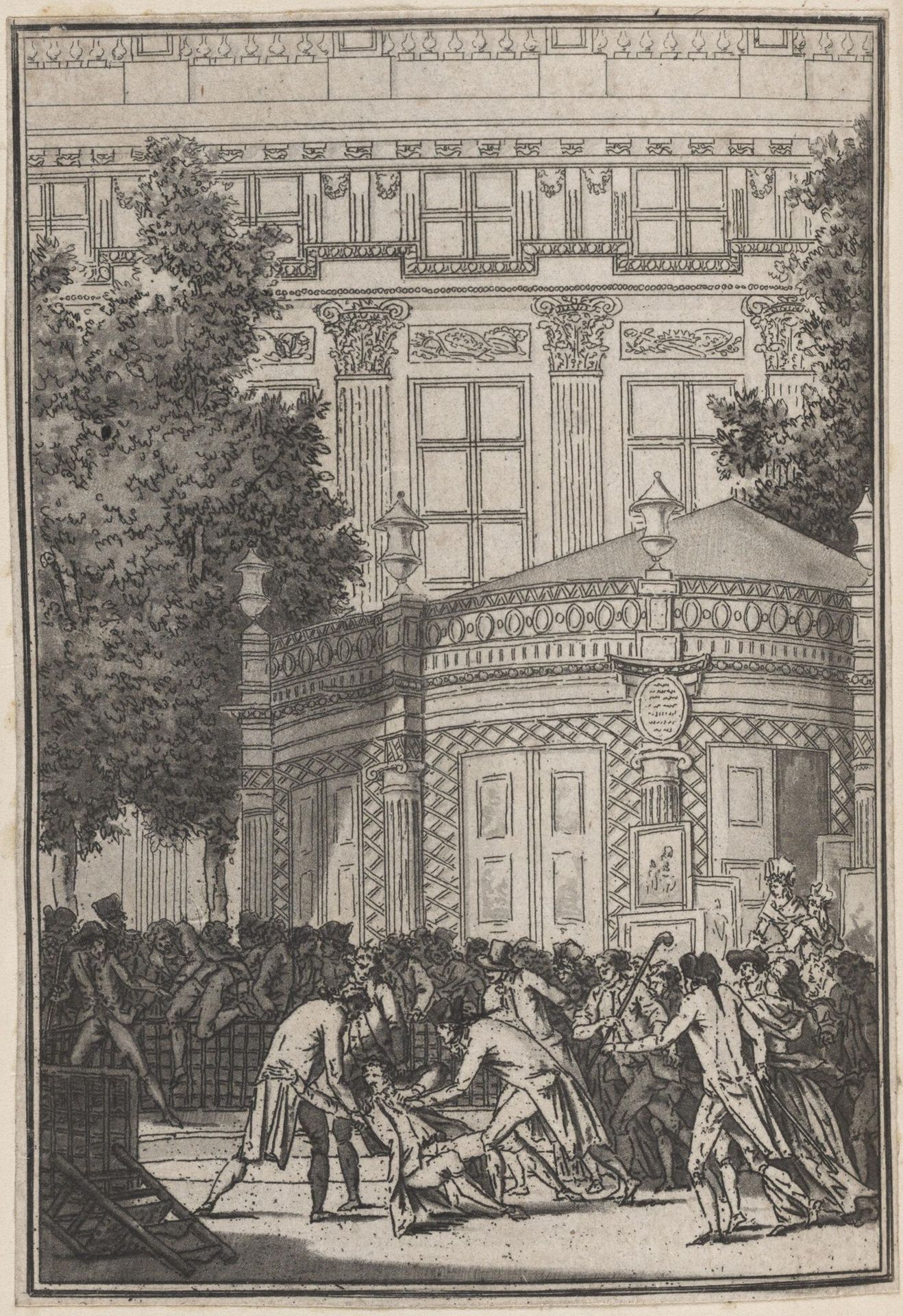 Punishment of a Suspected Police Spy (8 July 1789) by Jean François Janinet