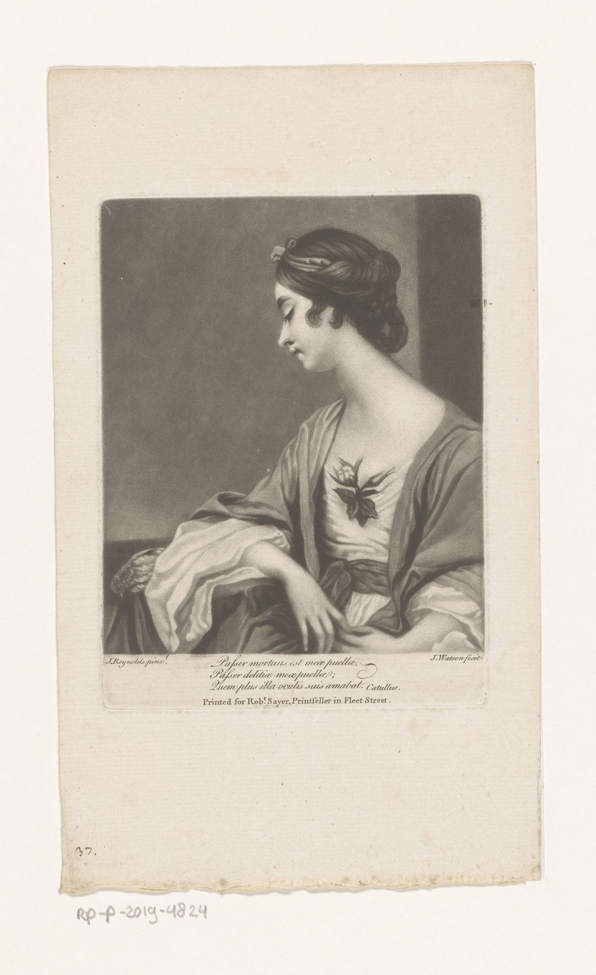 Portret van Christiana Collier by James Watson