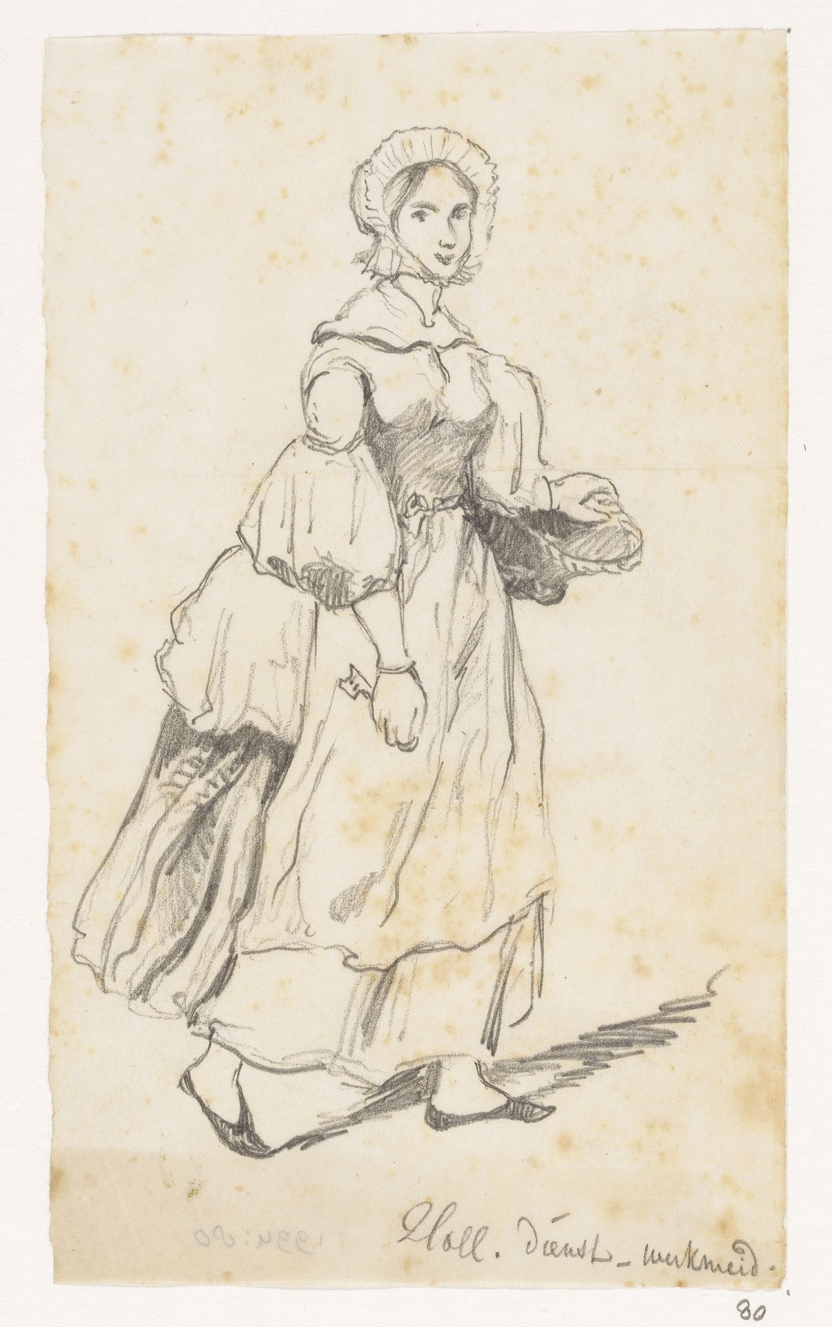 Hollandse werkmeid by Johannes Tavenraat