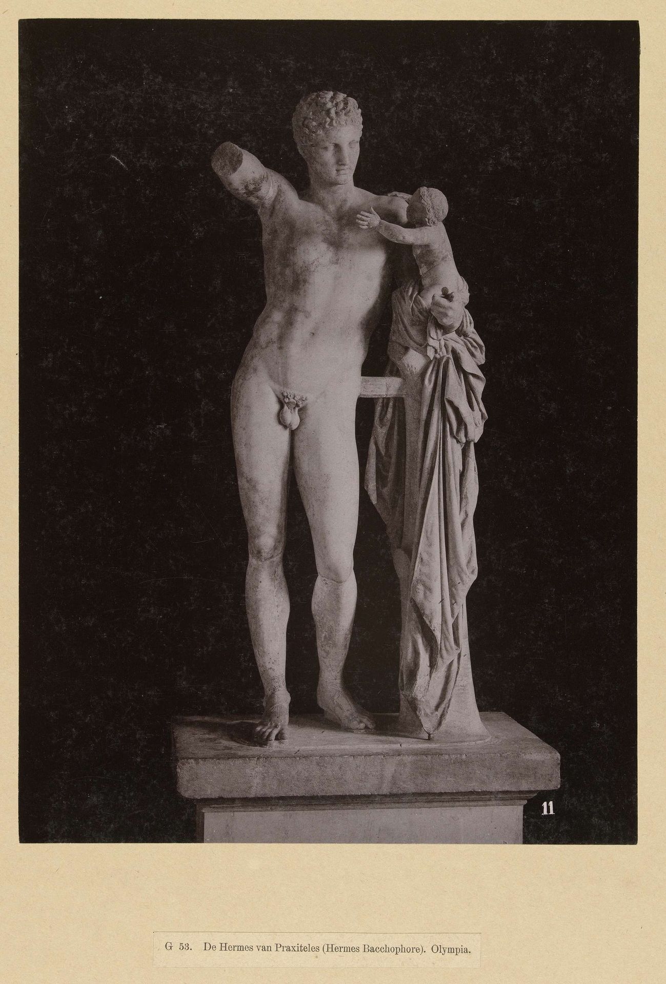 Beeld van Hermes met het kind Dionysos by Anonymous