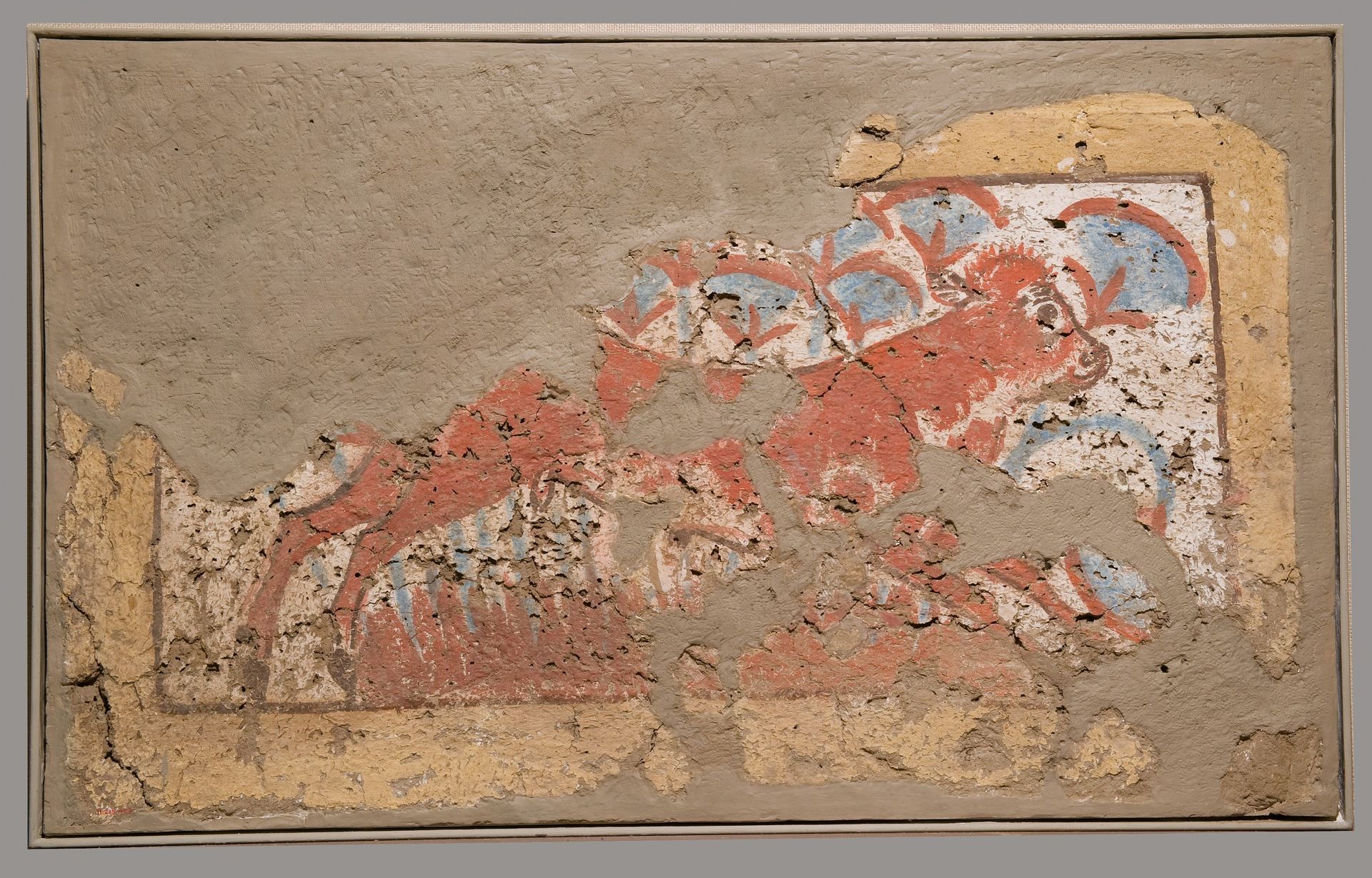 Bench Side Panel Depicting a Calf in the Marshes by Ancient Egypt