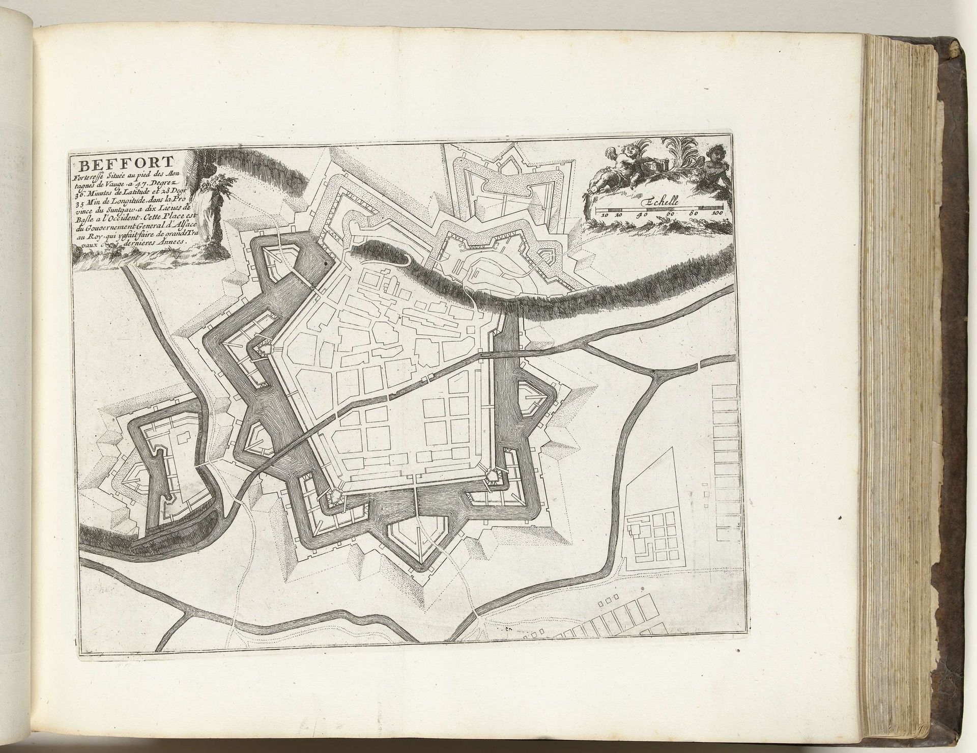 Plattegrond van Belfort, ca. 1695 by Anonymous