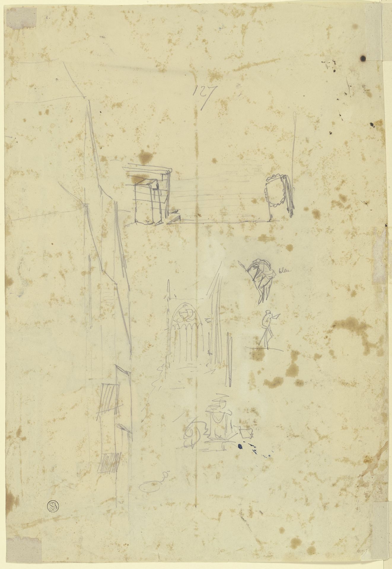 Architektur- und figürliche Skizzen by Carl Werner