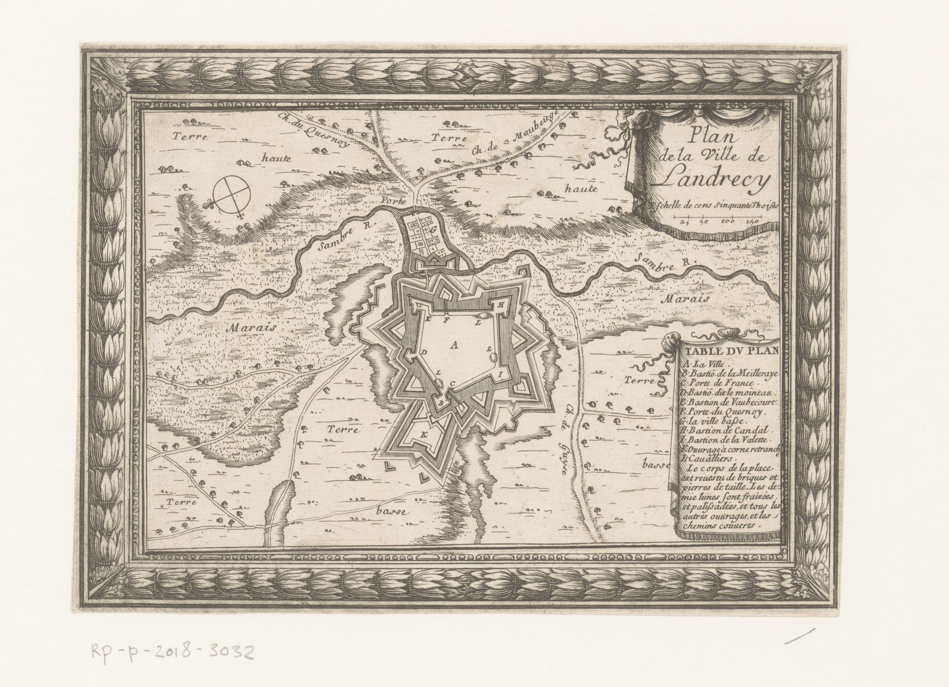 Plattegrond van Landeschie by Anonymous