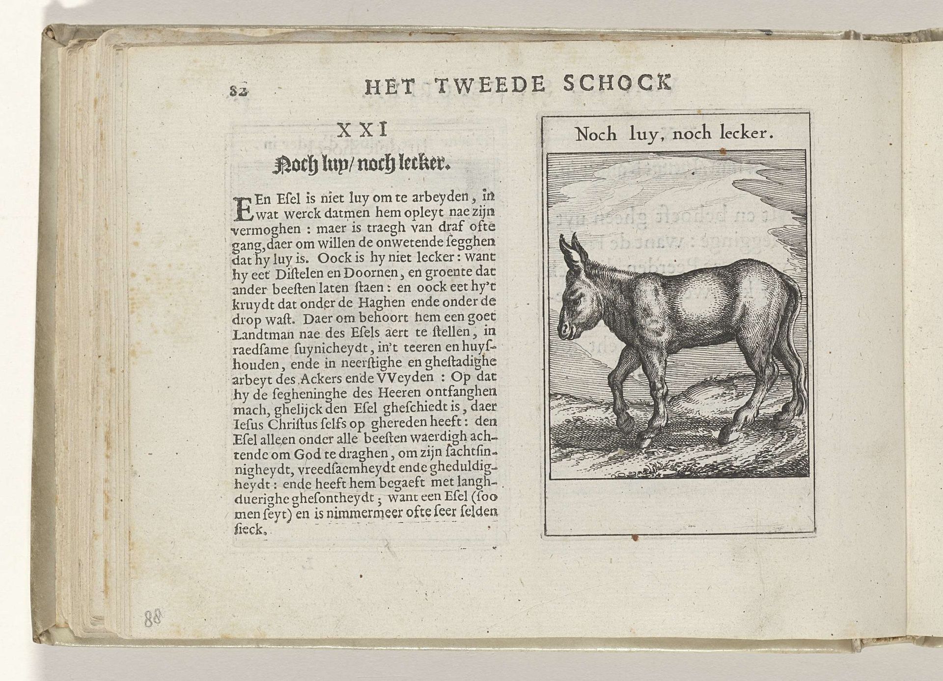 XXI Noch luy, noch lecker by Roemer Visscher
