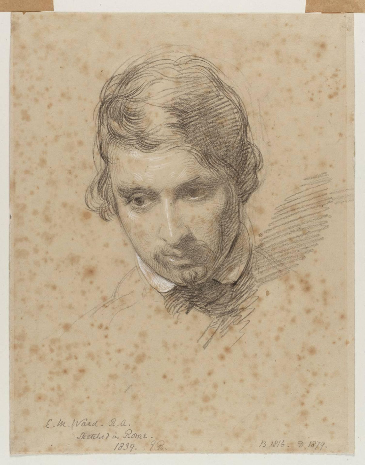 Portrait of E.M. Ward, RA (1816-1879) by George Richmond