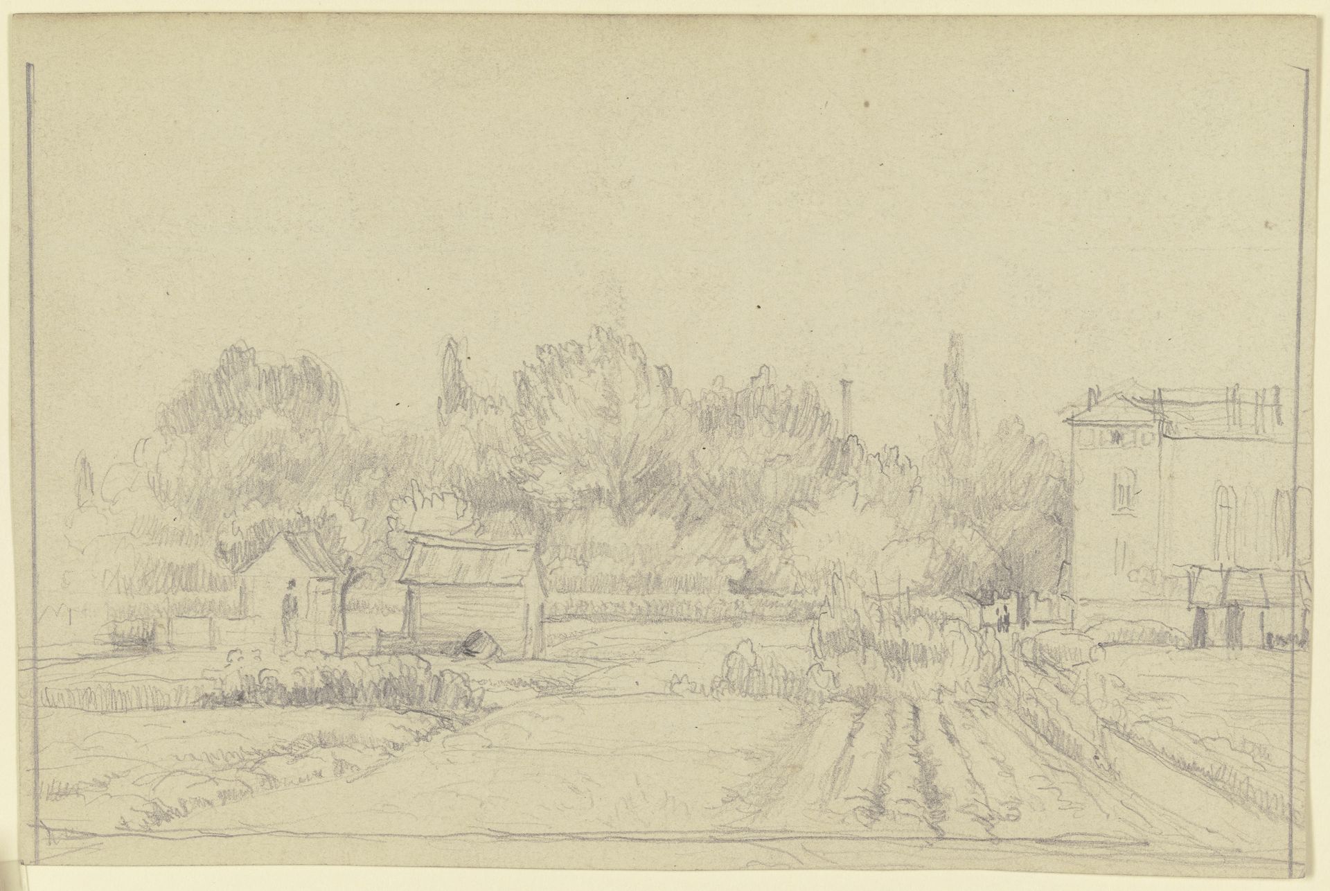 Flachsfeld in Neusalz an der Oder by Otto Scholderer
