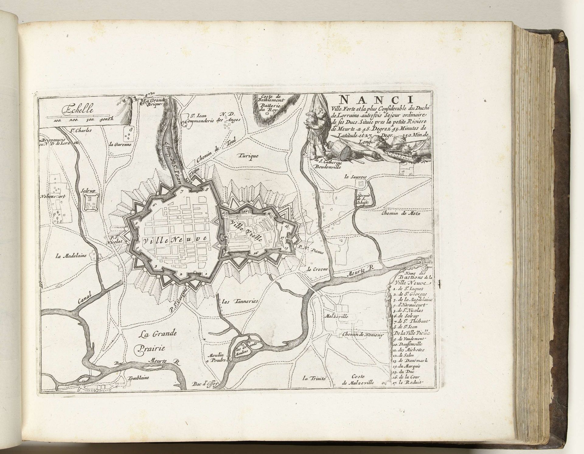 Plattegrond van Nancy, ca. 1695 by Anonymous