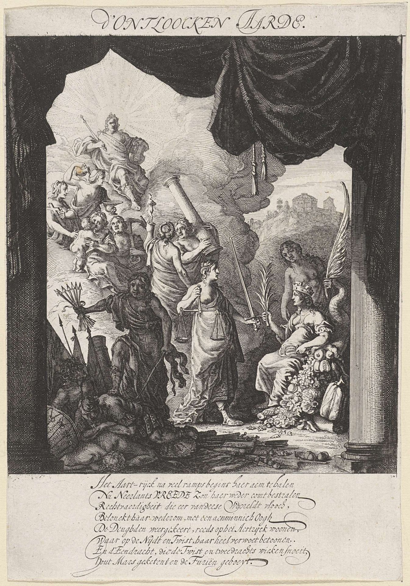 Vertoning van het Ontluiken van de Aarde, 1648 by Salomon Savery