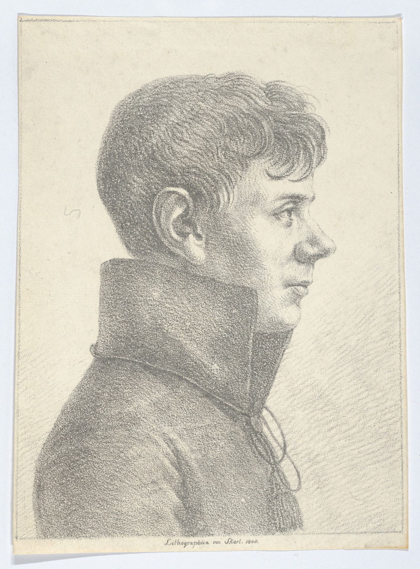 Portrait of a Young Man in Profile by Paul Anton Skerl