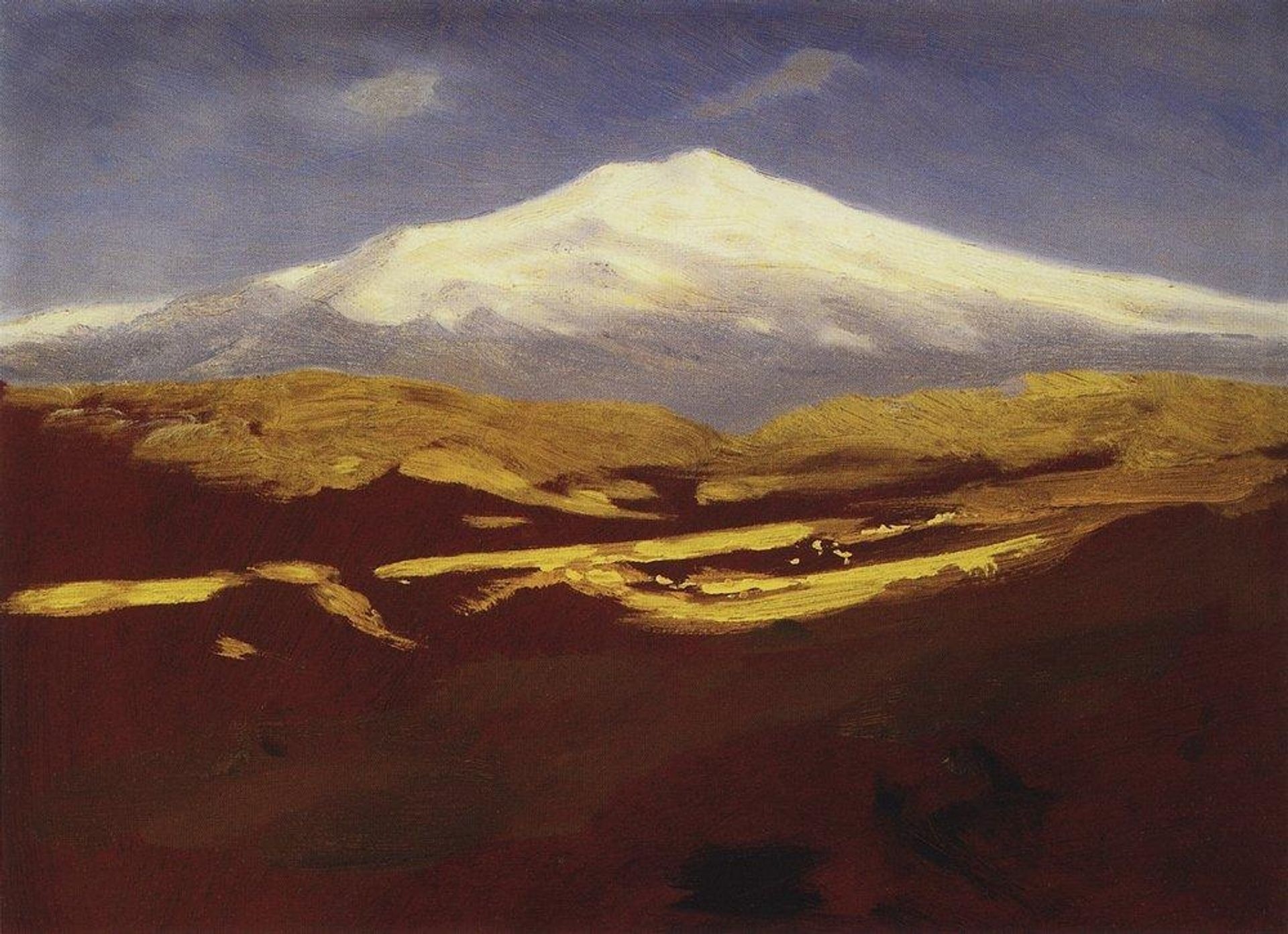 Elbrus in the daytime by Arkhyp Kuindzhi