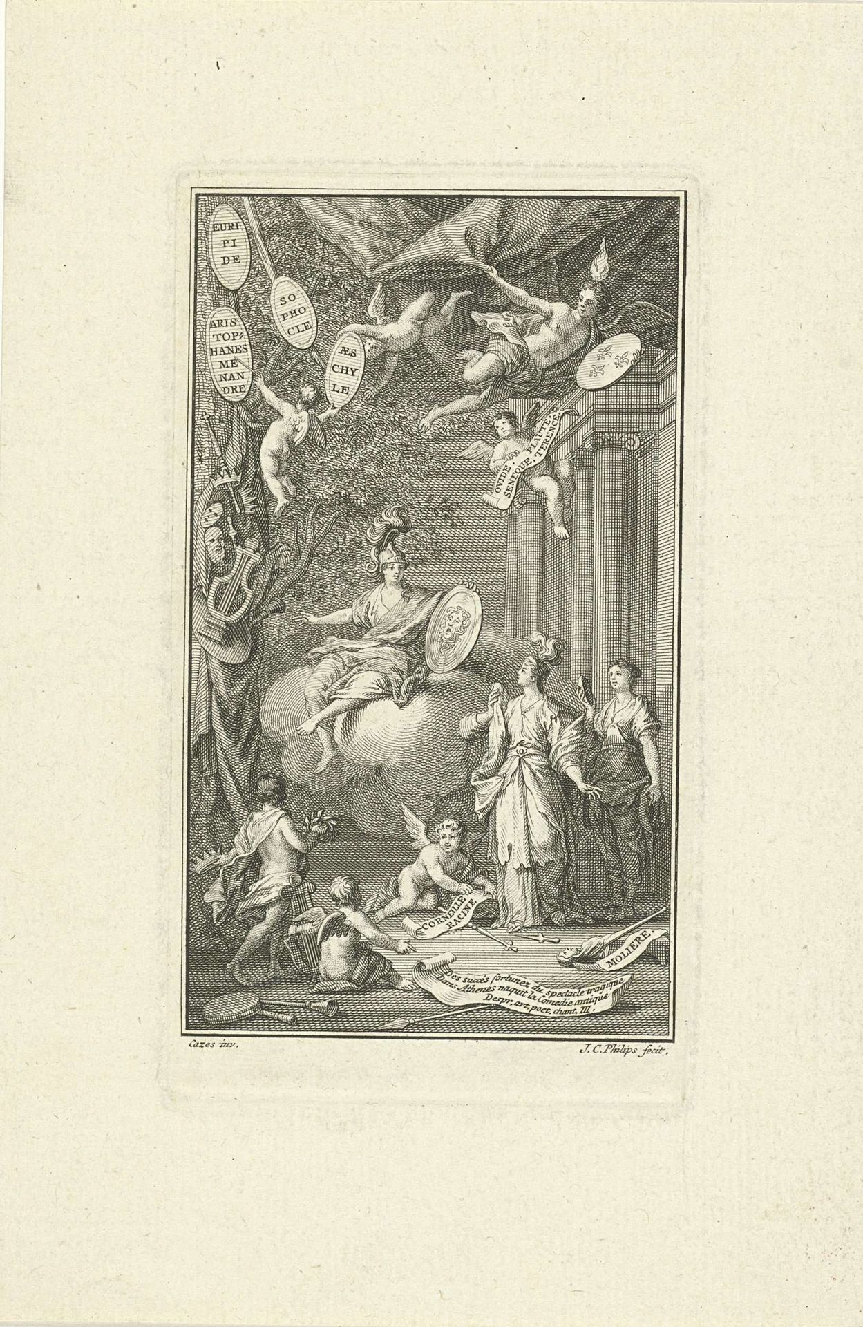 Allegorie op het treurspel by Jan Caspar Philips