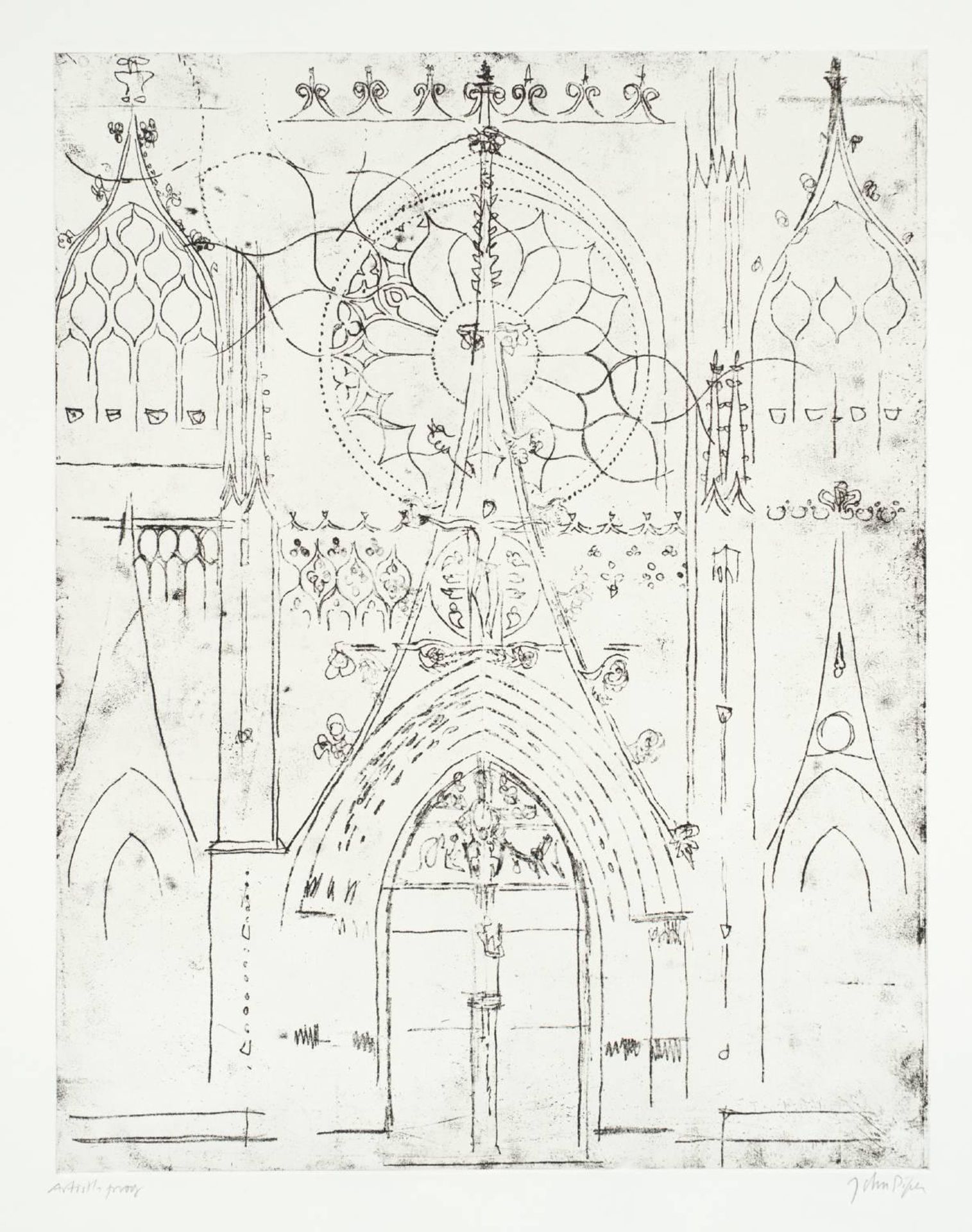 Notre Dame de l’Épine, near Rheims by John Piper