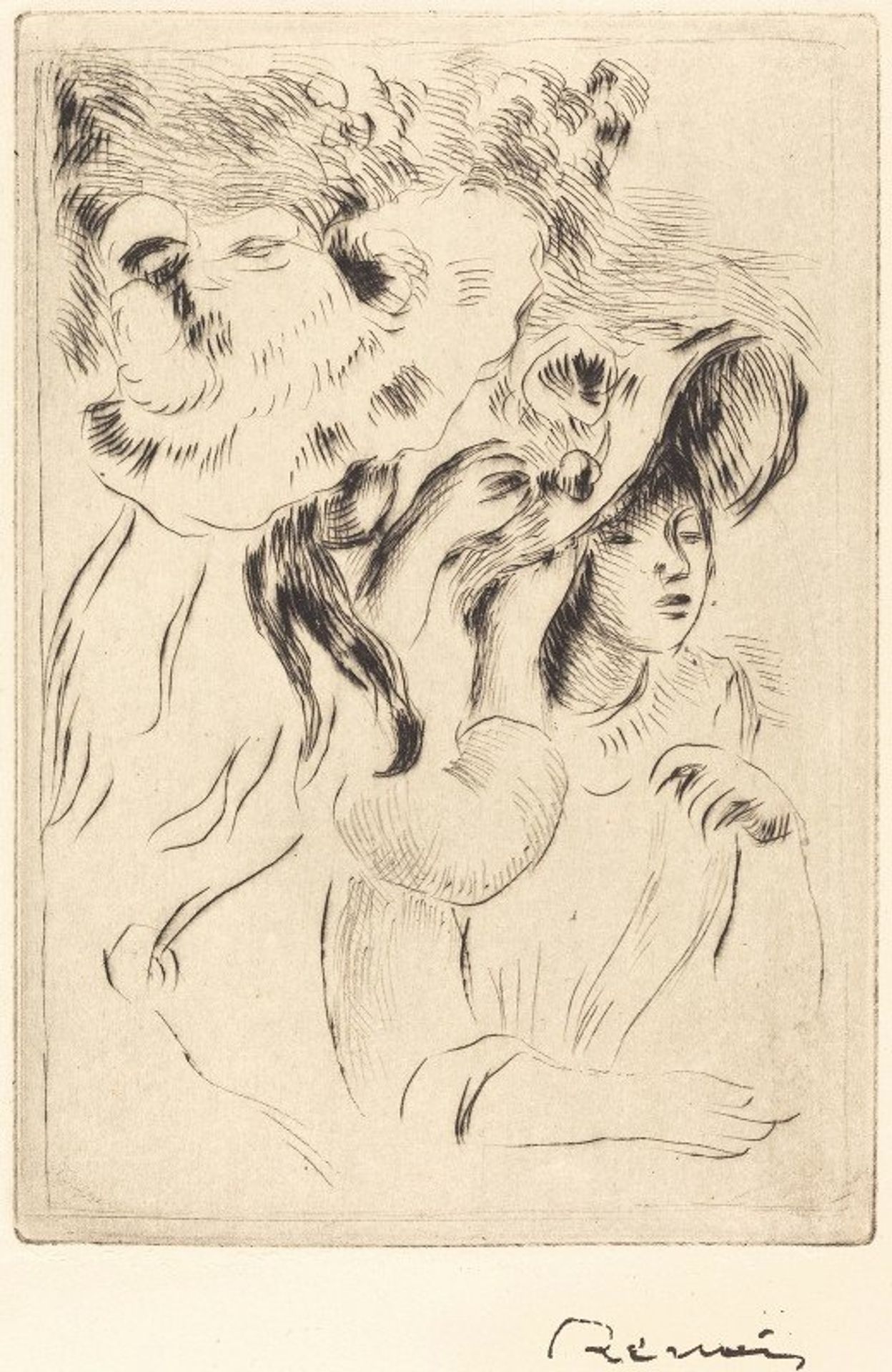 The Hat Pin by Pierre-Auguste Renoir