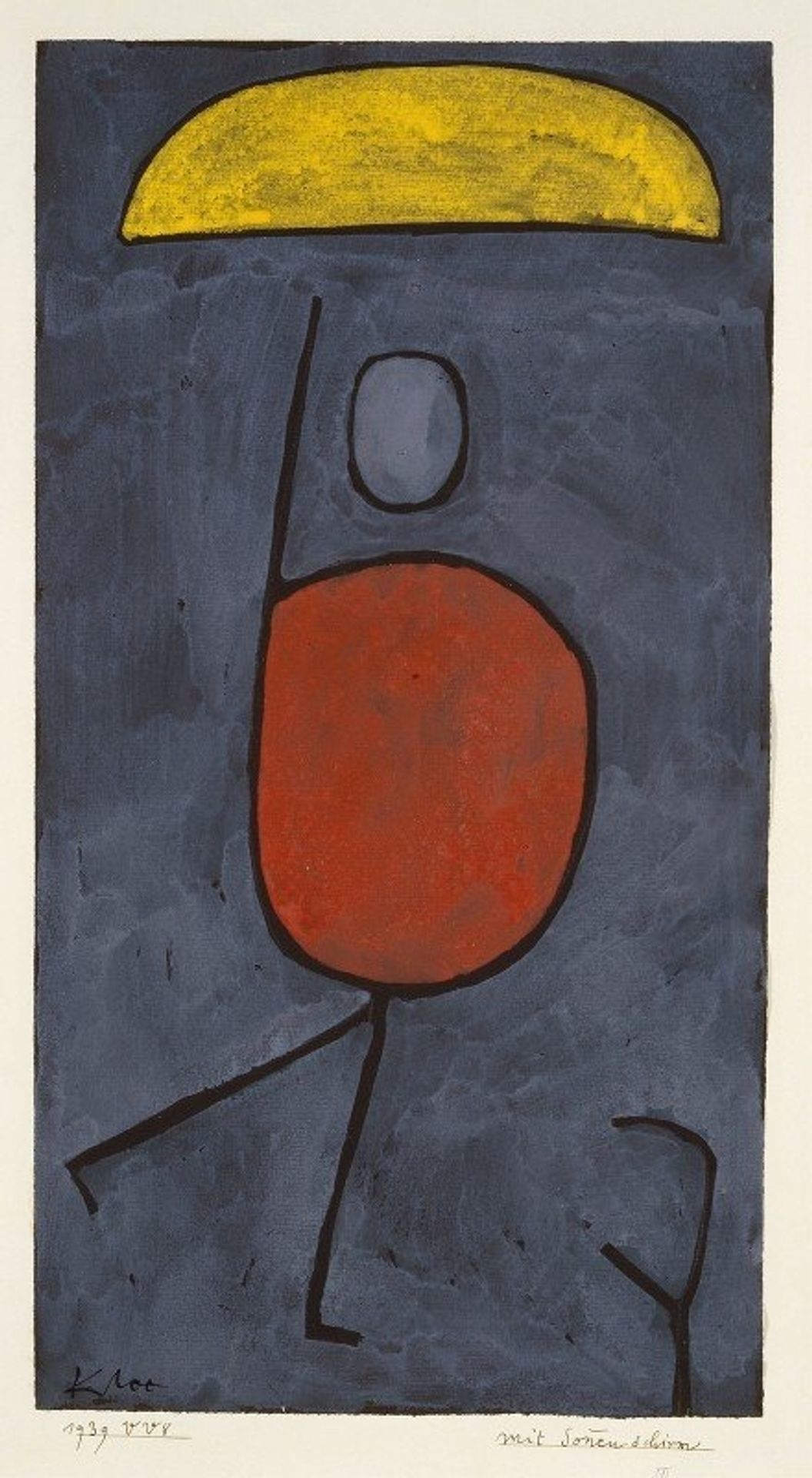 With an umbrella by Paul Klee