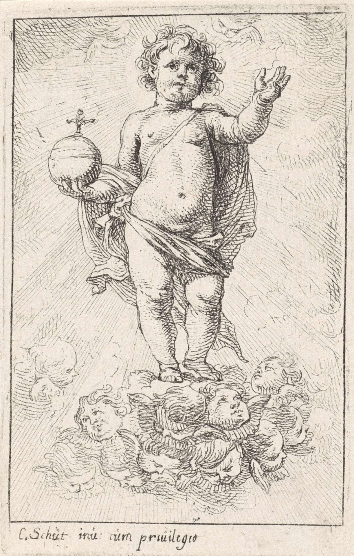 Christuskind als Salvator Mundi by Cornelis Schut