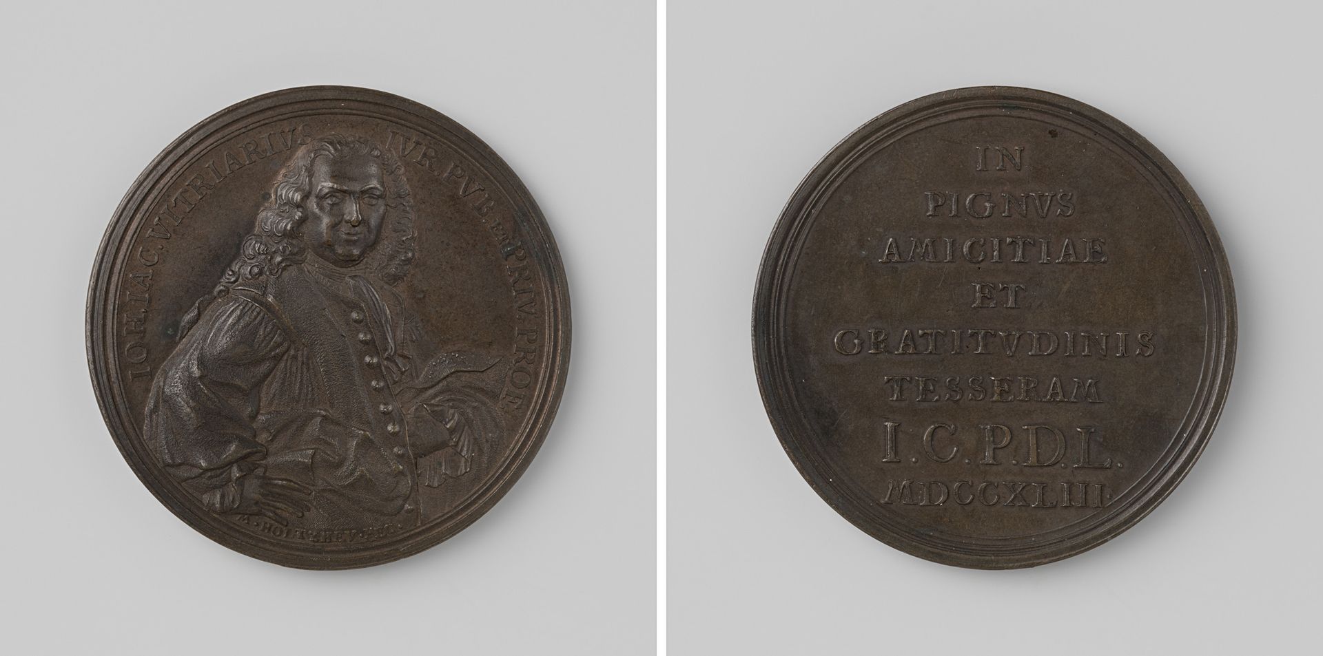 Johannes Jacobus Vitriarius, hoogleraar rechten te Leiden by Martin Holtzhey