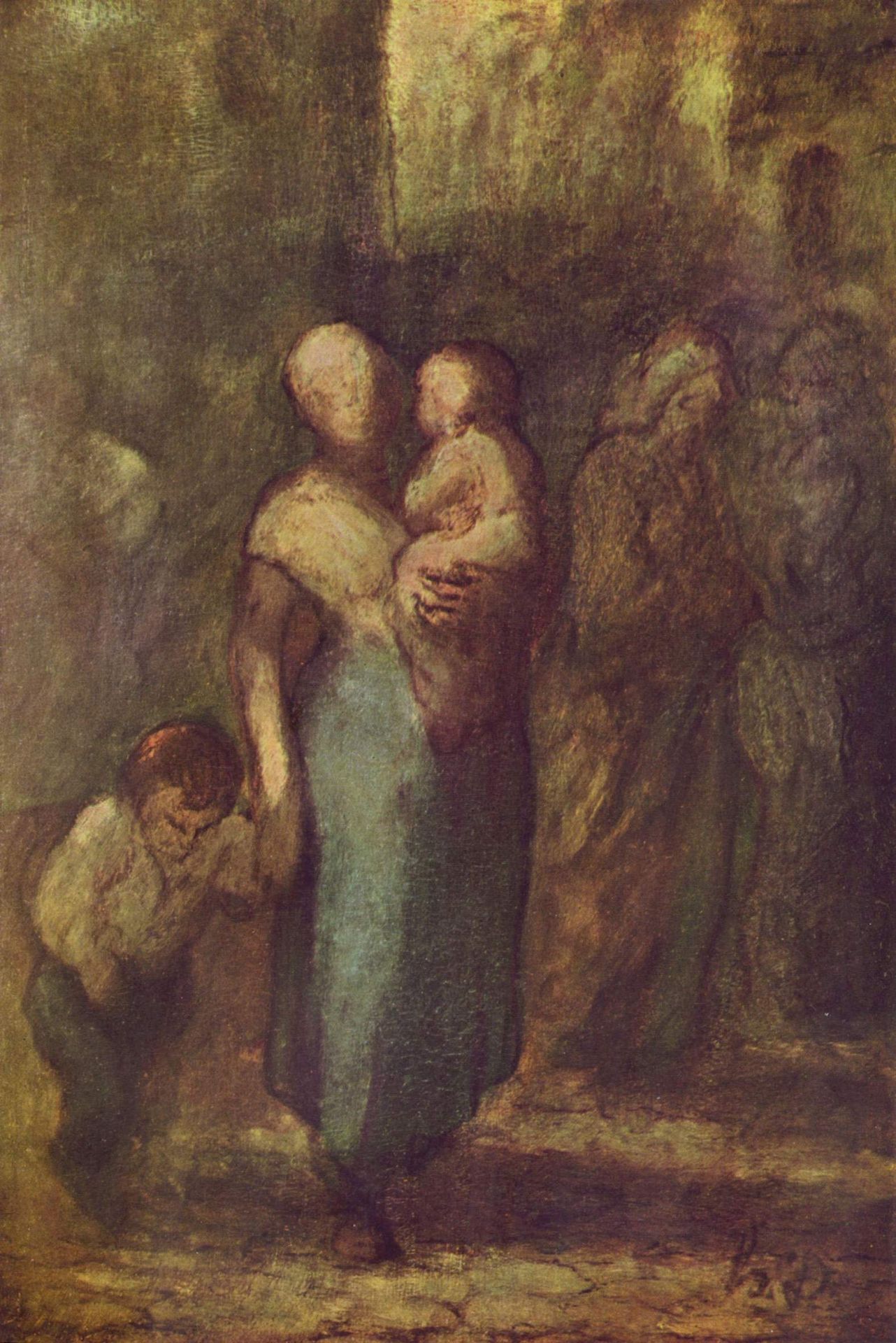 In the Street by Honoré Daumier