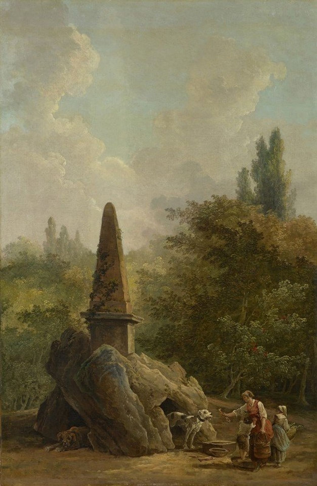 Garden Monument by Hubert Robert