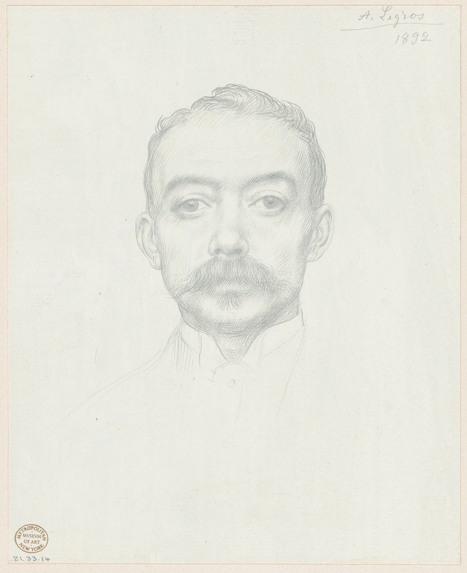 Portrait of Edward D. Adams by Alphonse Legros