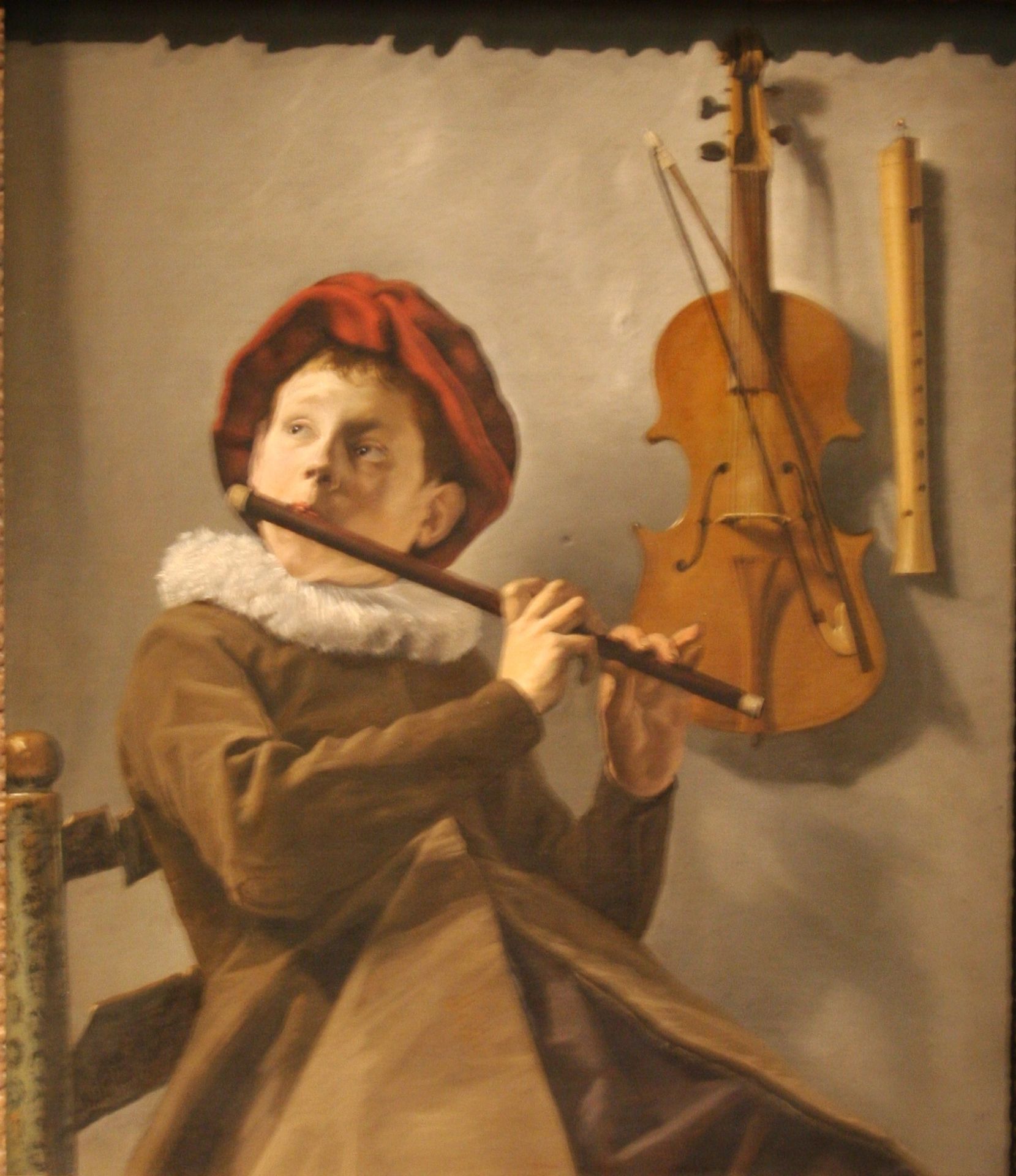 Boy Playing the Flute by Judith Leyster