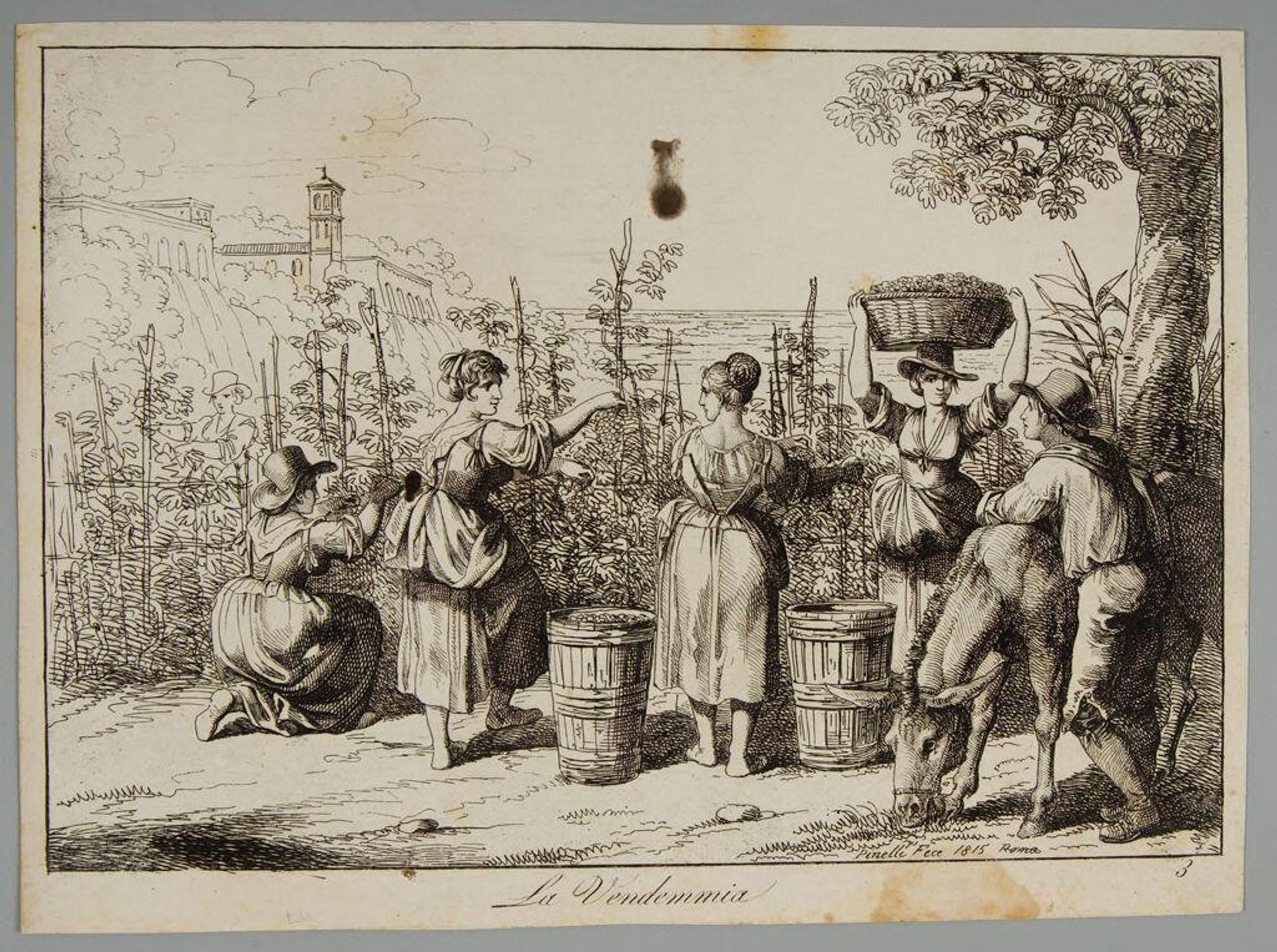 The Harvest by Bartolomeo Pinelli