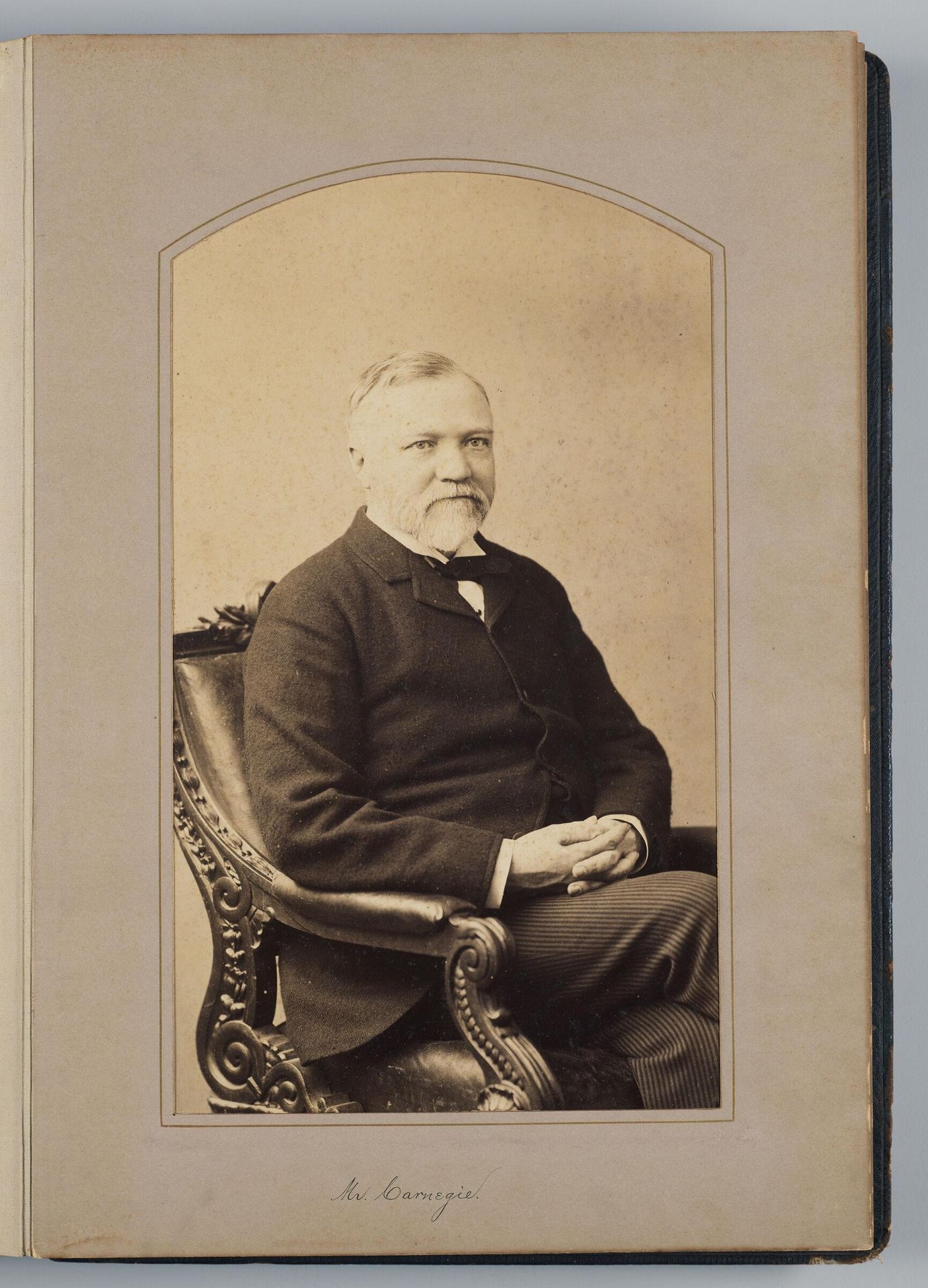 Andrew Carnegie (U.S. delegate) by Mathew B. Brady