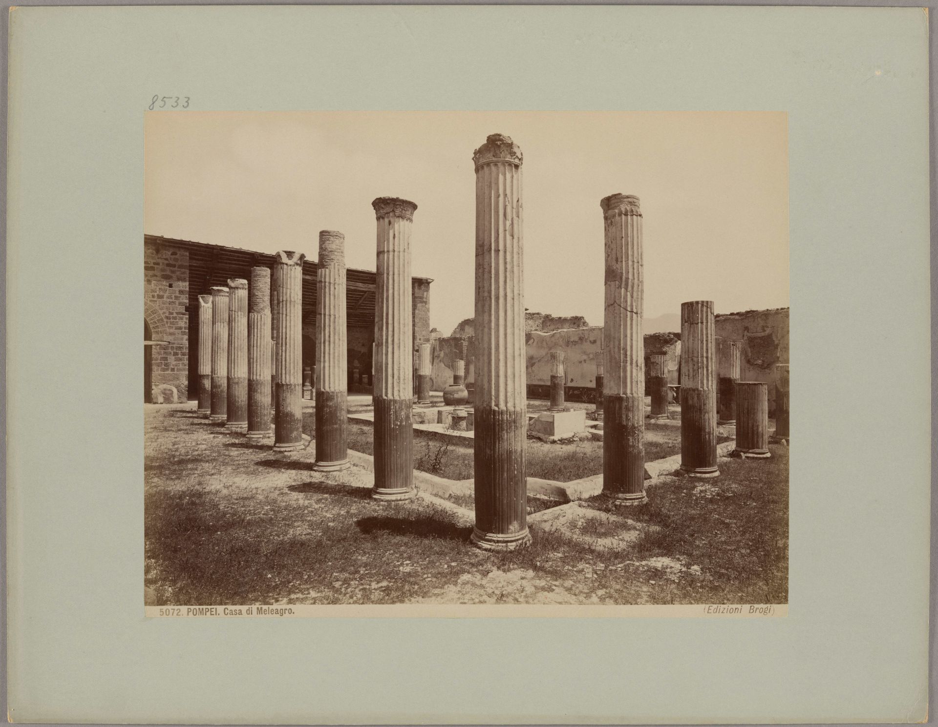 Pompeii_ House of Meleager, No. 5072 by Giacomo Brogi