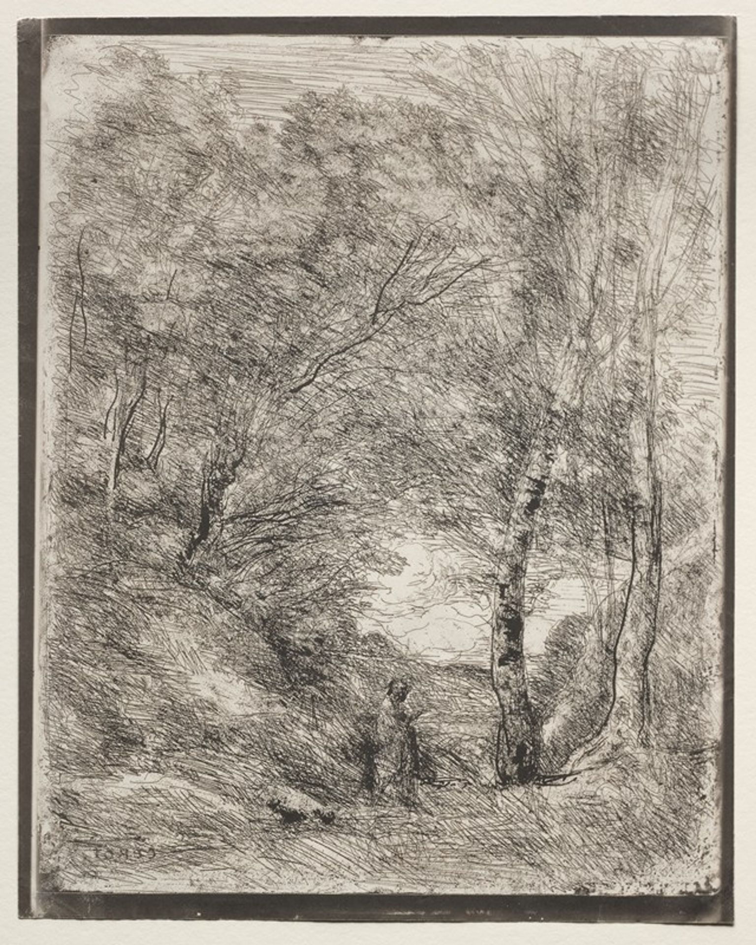 The Gardens of Horace by Camille Corot
