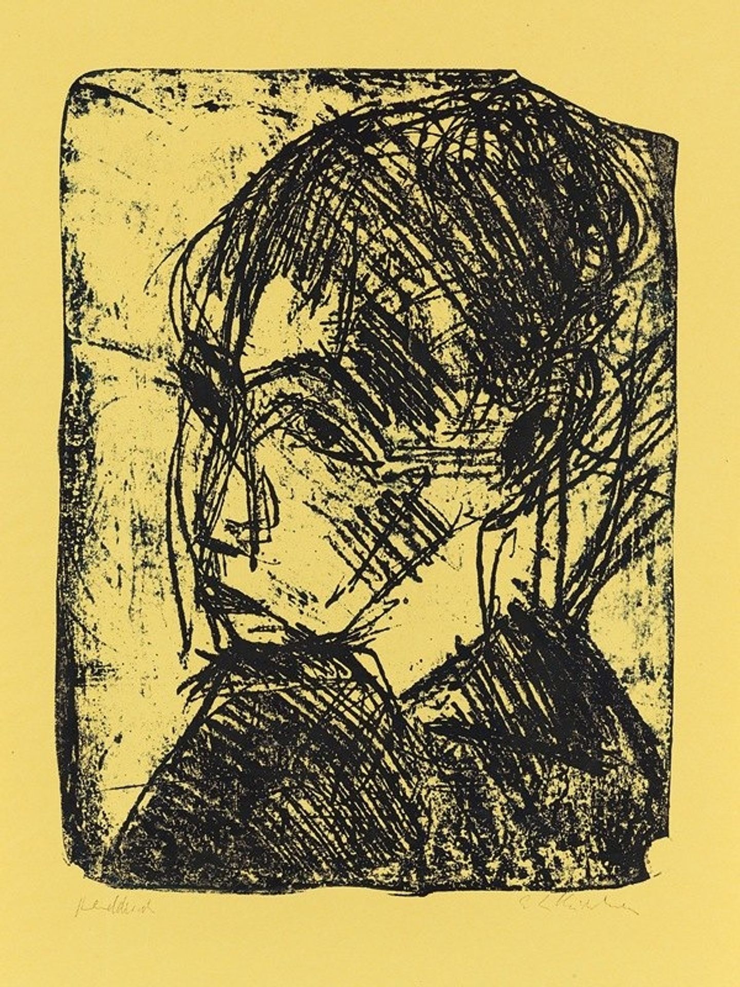 Porträt Frau Bluth by Ernst Ludwig Kirchner