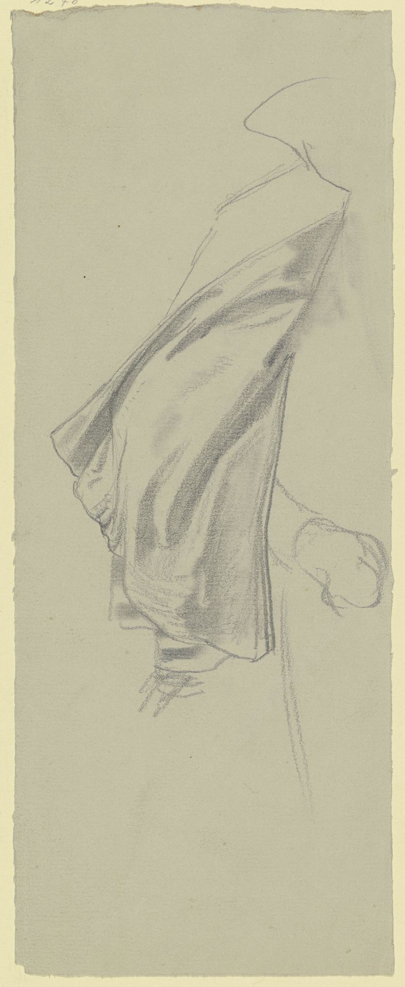 Gewandstudie zum Herzog von Alba in der _Gefangennahme Egmonts_ by Julius Hamel
