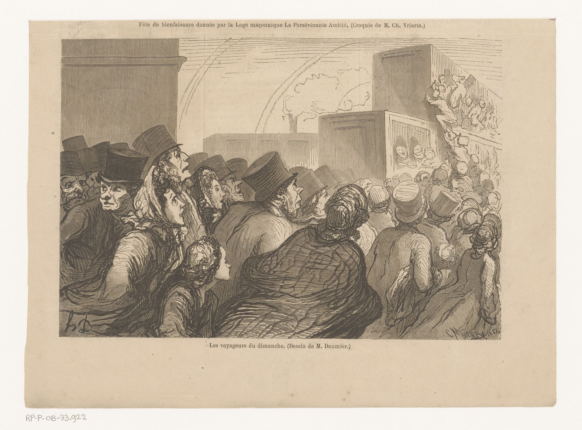 Groep reizigers op treinstation by Charles Maurand
