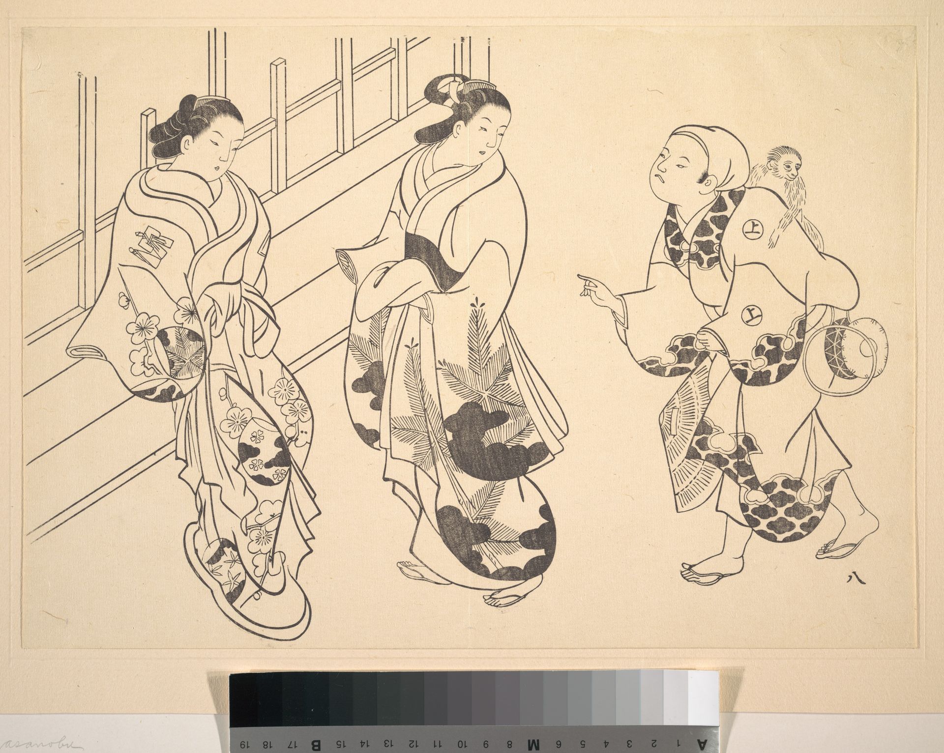 Two Courtesans by Okumura Masanobu