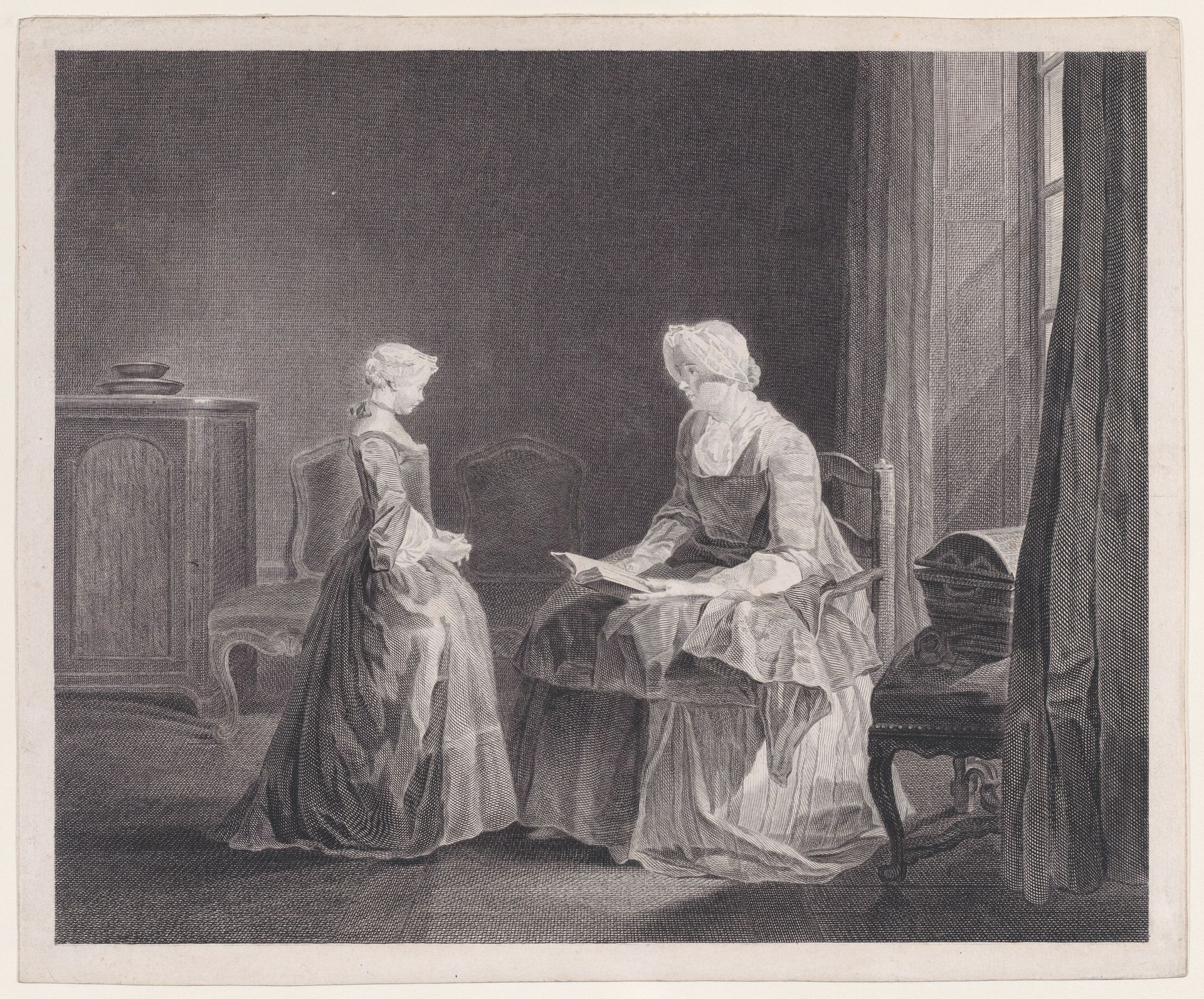 La Bonne Education by Jacques Philippe Le Bas