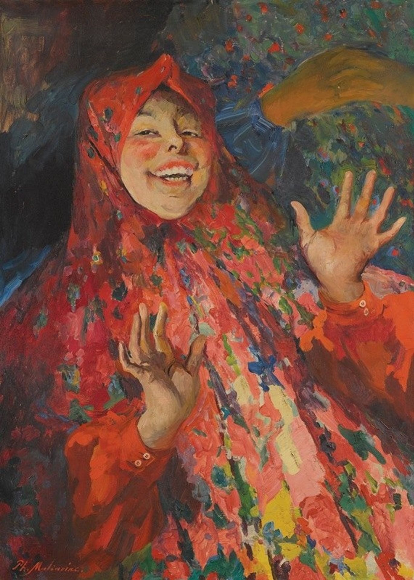 Laughing Girl by Filipp Malyavin