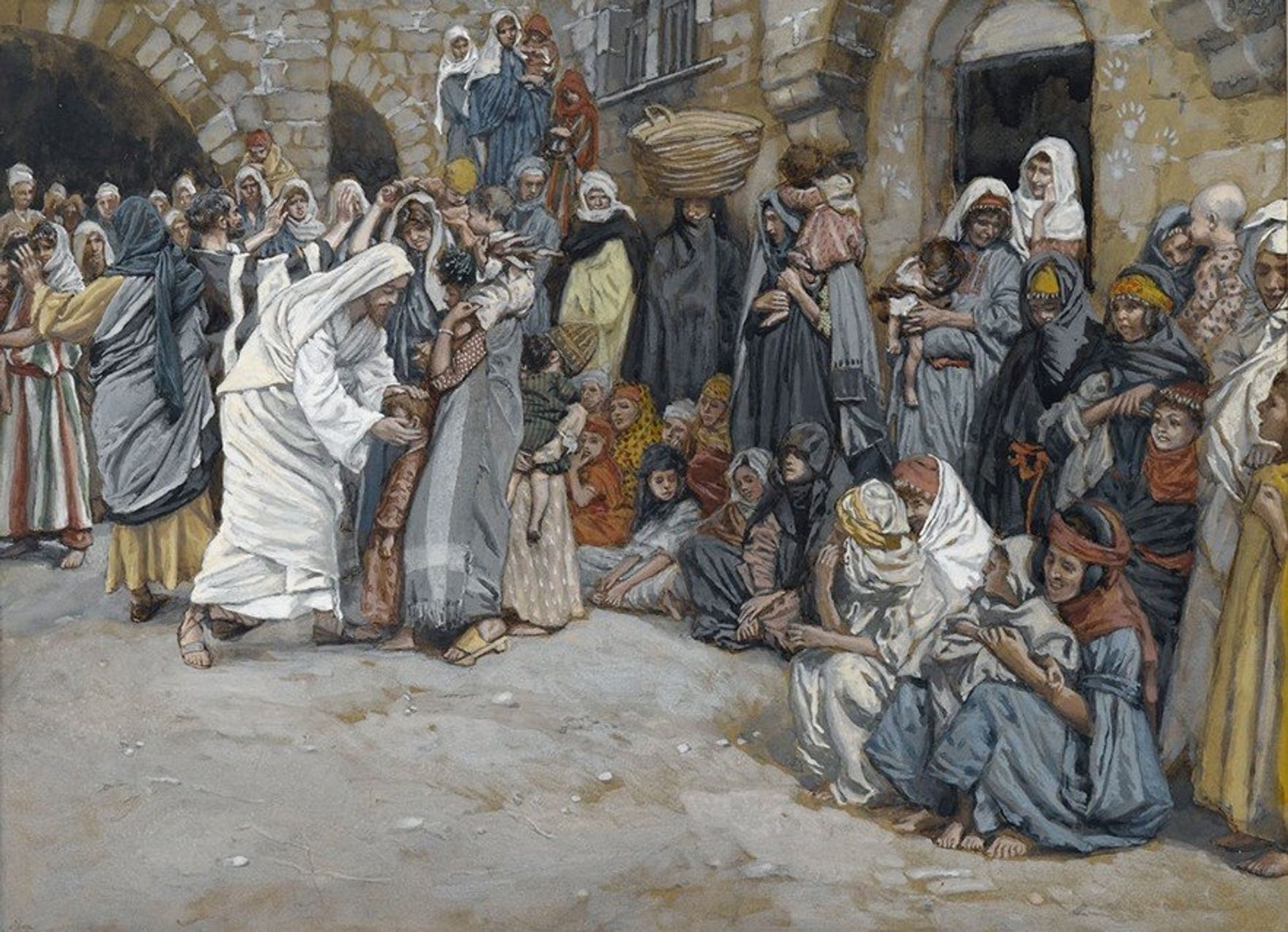Suffer the Little Children to Come unto Me by James Tissot