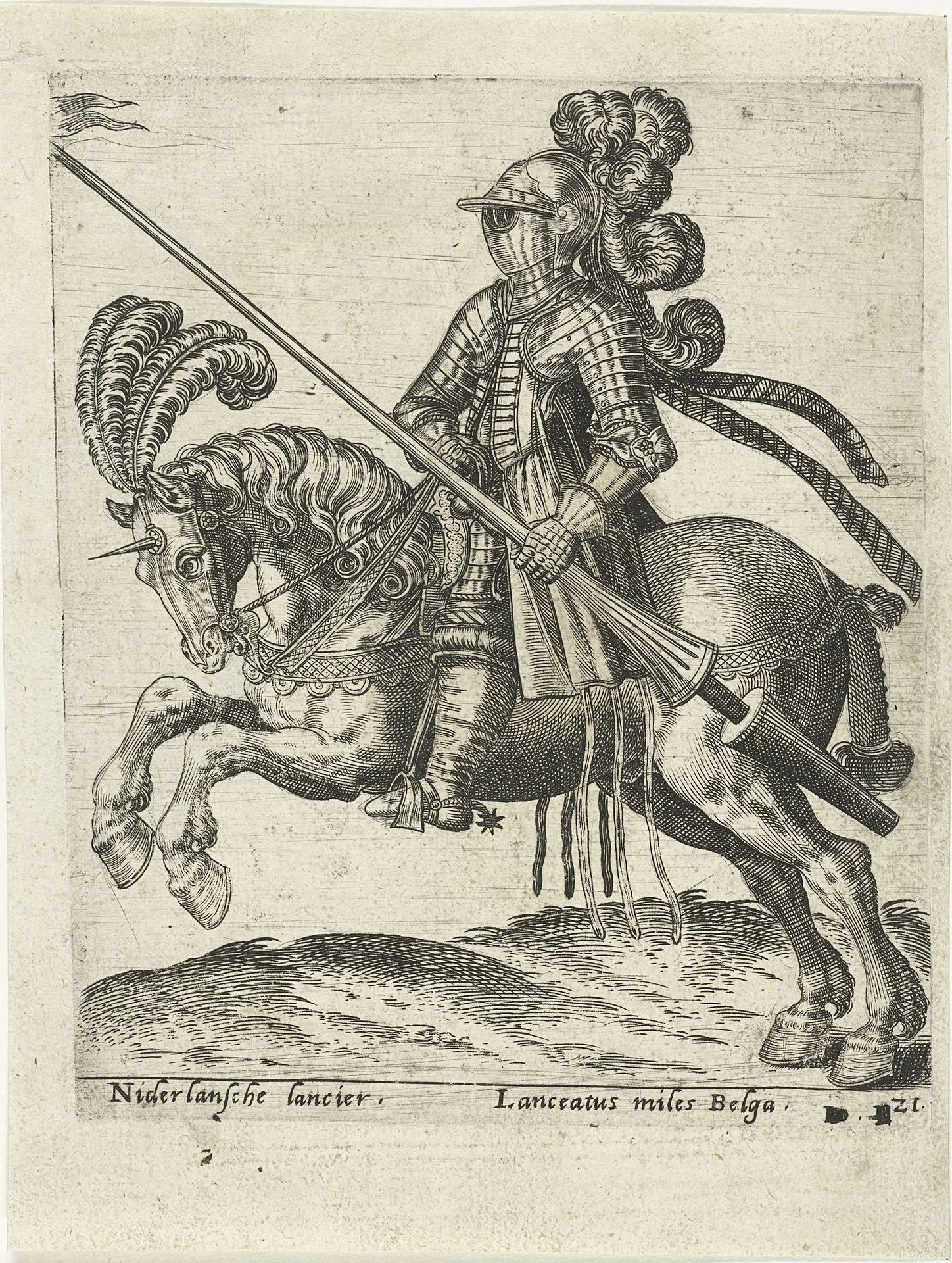 Nederlandse lansier by Abraham de Bruyn
