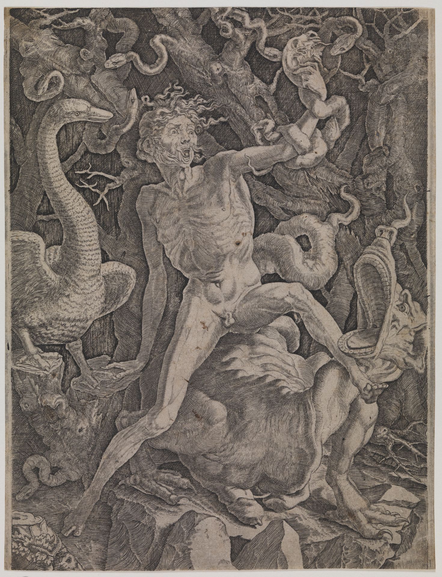 Allegori på vreden by Gian Jacopo Caraglio