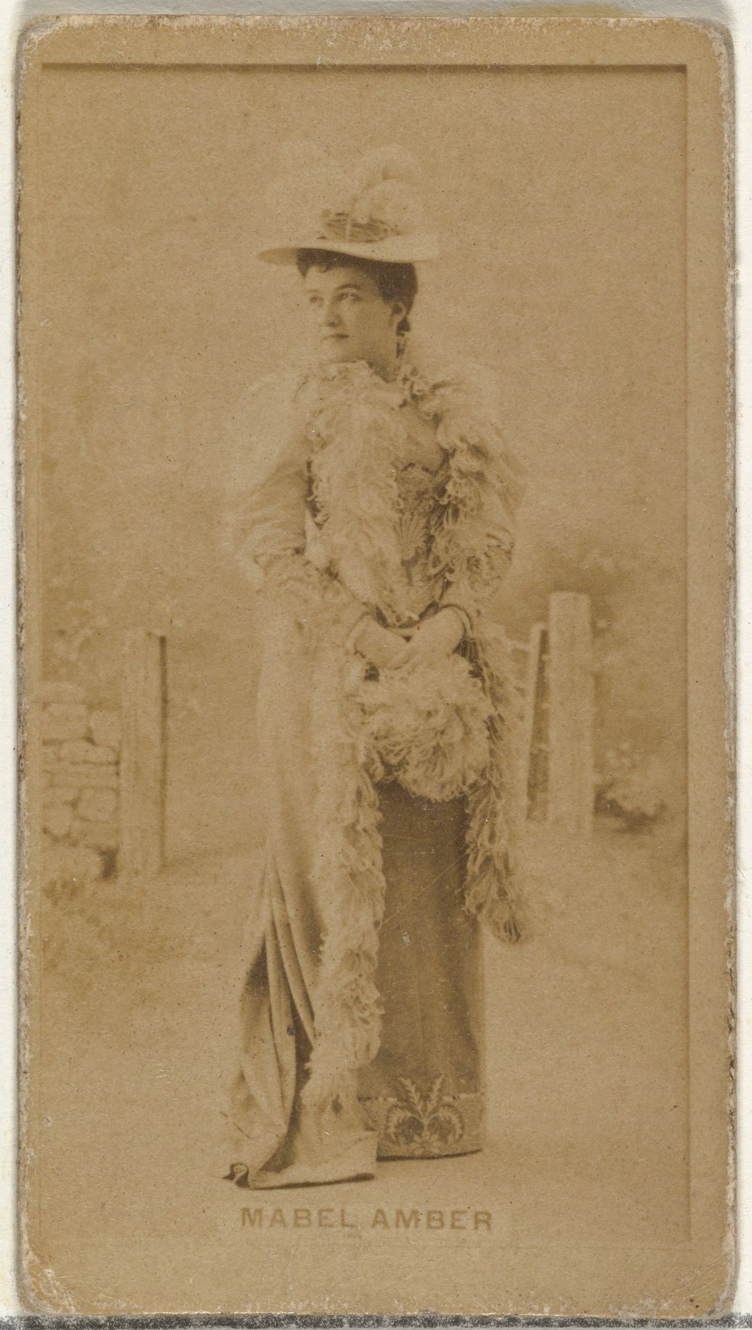 Mabel Amber, from the Actors and Actresses series (N145-8) issued by Duke Sons & Co. to promote Duke Cigarettes by W. Duke, Sons & Co.