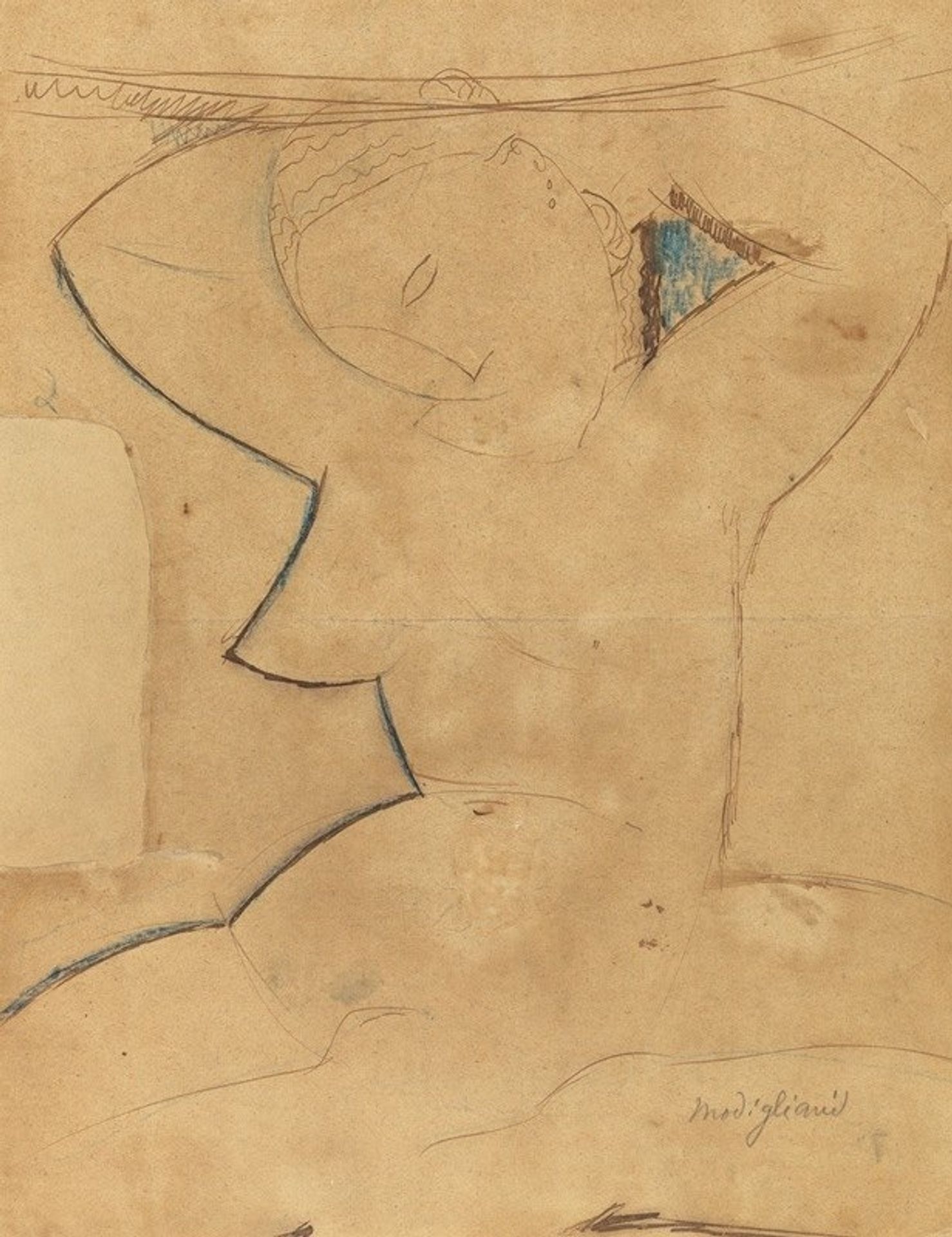 Caryatide au Sein Pointu by Amedeo Modigliani