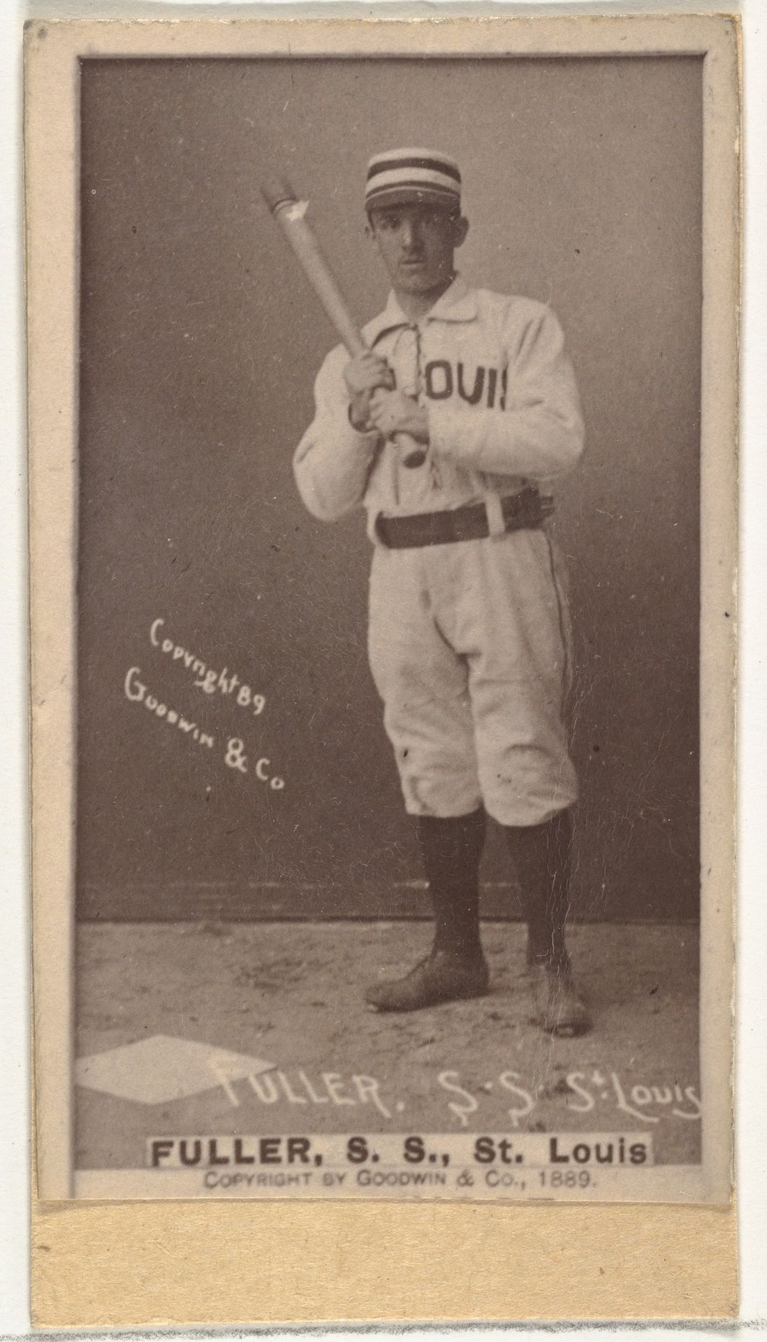 William Benjamin "Shorty" Fuller, Shortstop, St. Louis Browns, from the Old Judge series (N172) for Old Judge Cigarettes by Goodwin & Company
