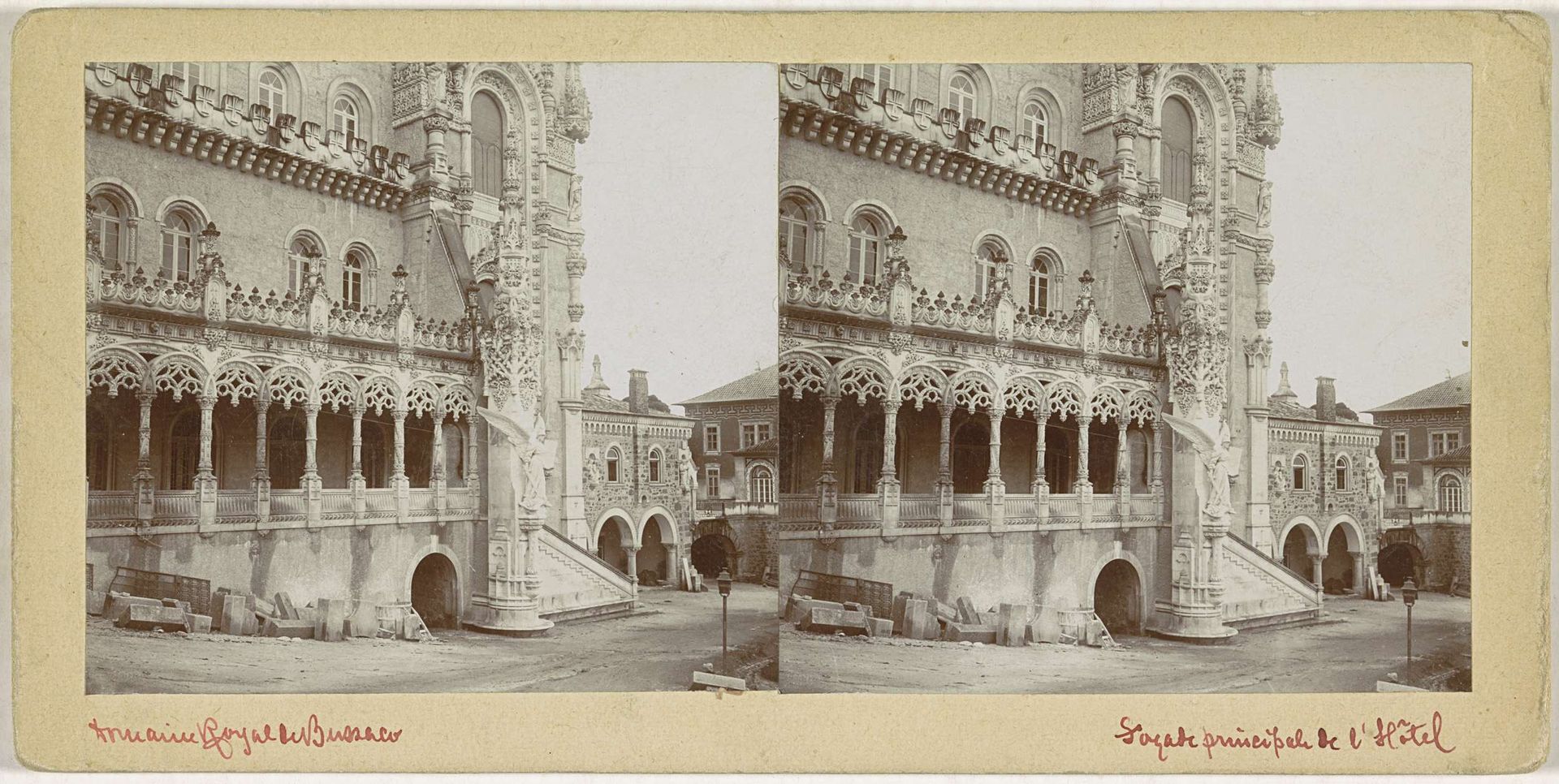 Gevel van het Palácio Hotel do Buçaco by José Maria dos Santos